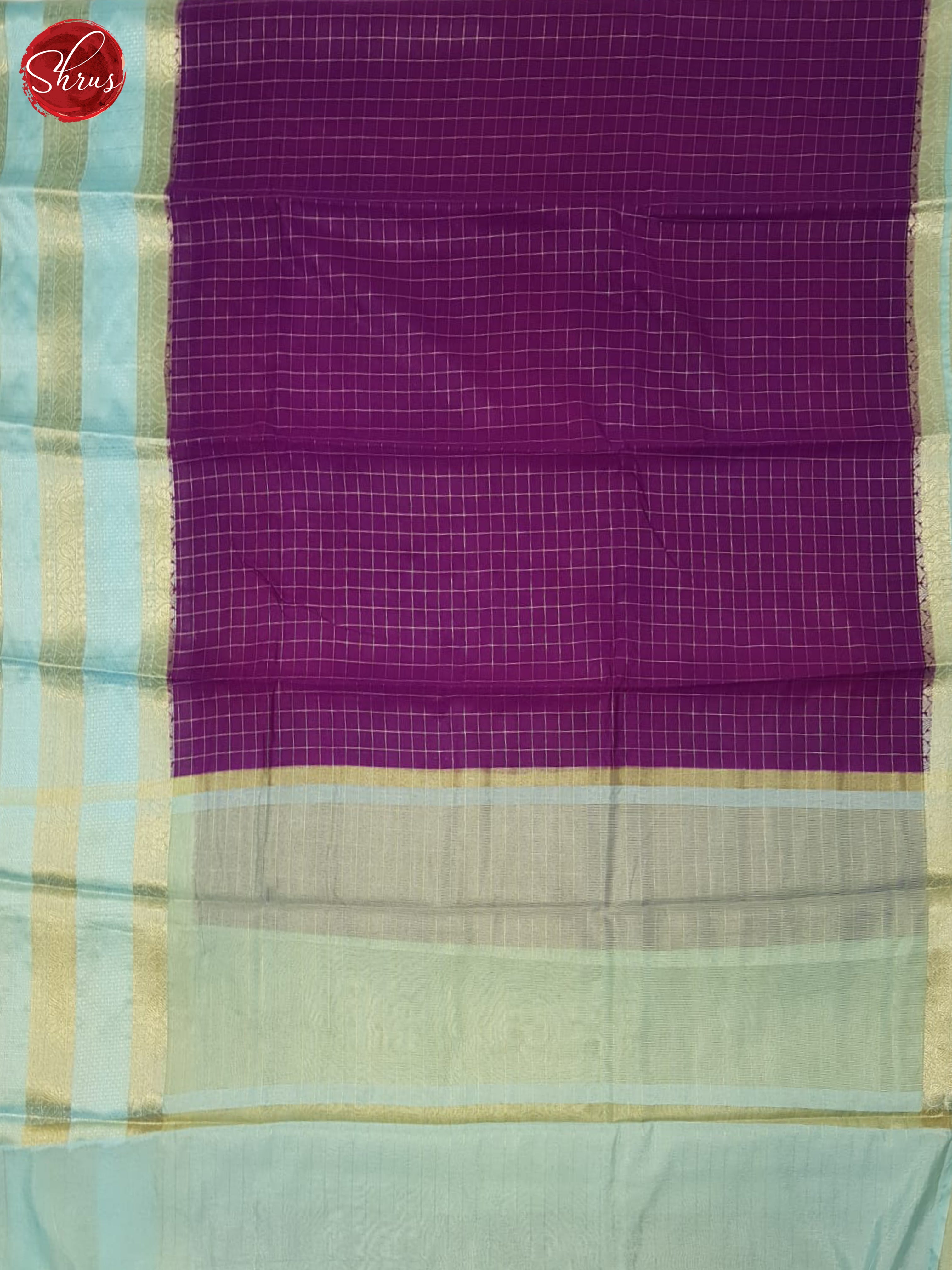 Vadamalli & Ice Blue- Semi Dupion Saree - Shop on ShrusEternity.com