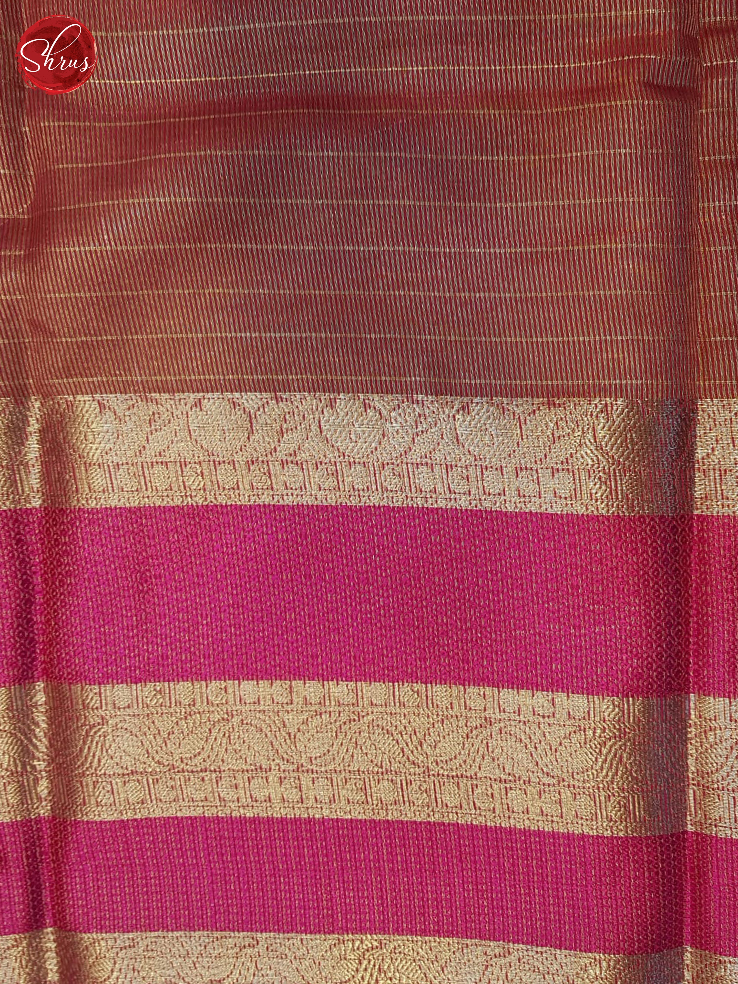 Green & Pink - Semi Dupion Saree - Shop on ShrusEternity.com