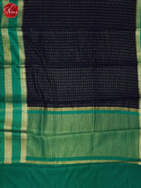 Blue  & Green - Semi Dupion Saree - Shop on ShrusEternity.com