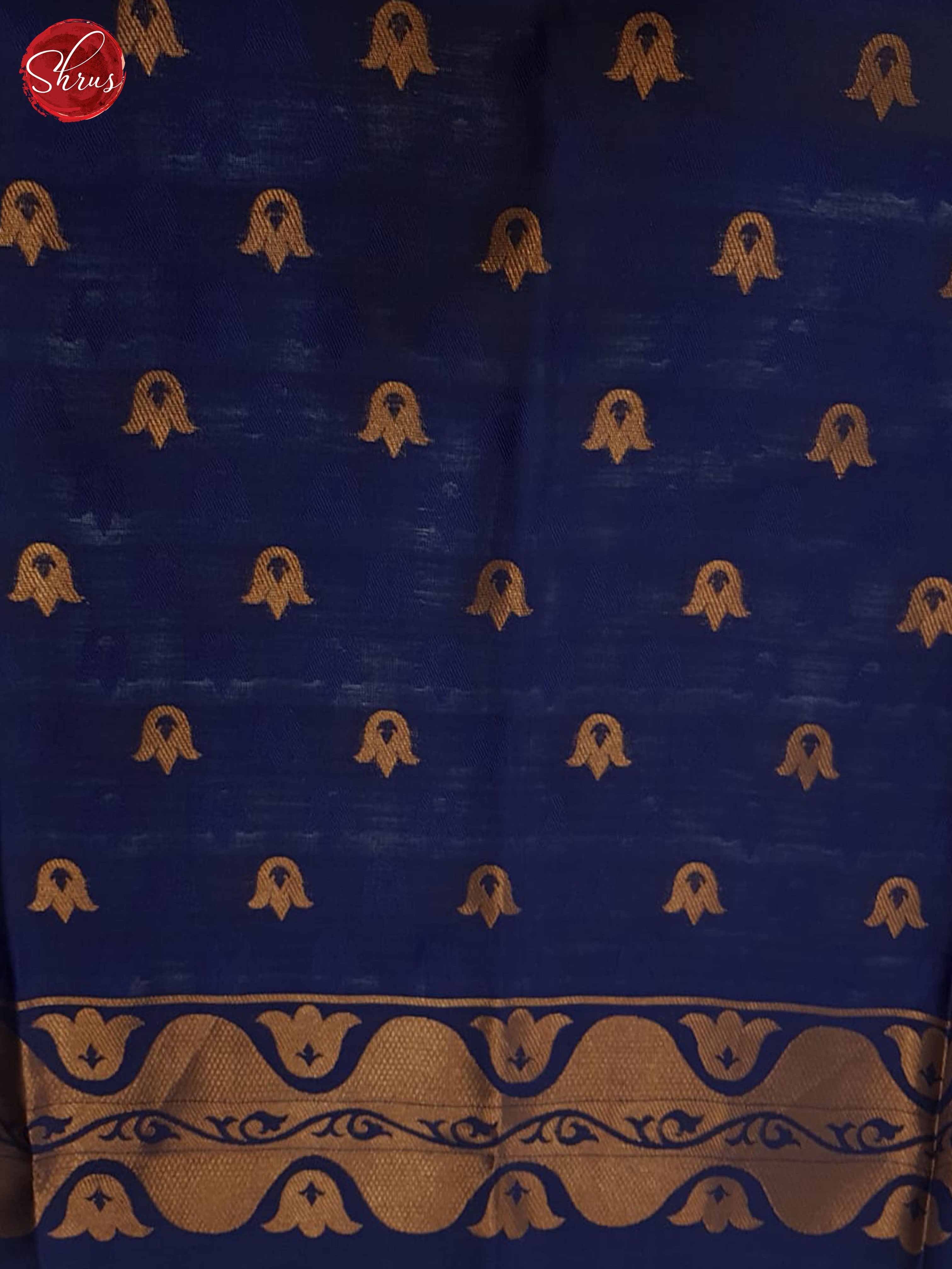 Mustard And Blue- Semi Soft Silk Saree - Shop on ShrusEternity.com