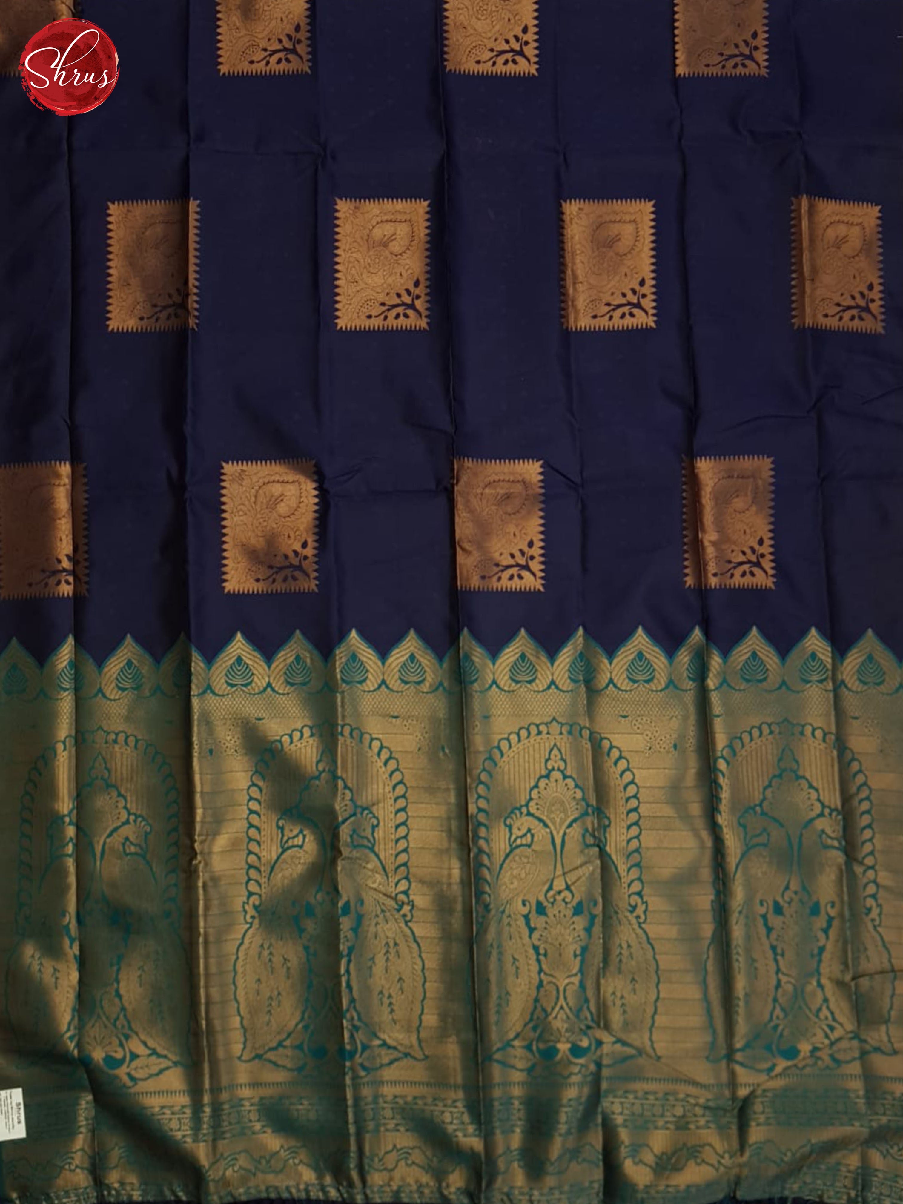 Blue And Green- Semi Soft silk Saree - Shop on ShrusEternity.com