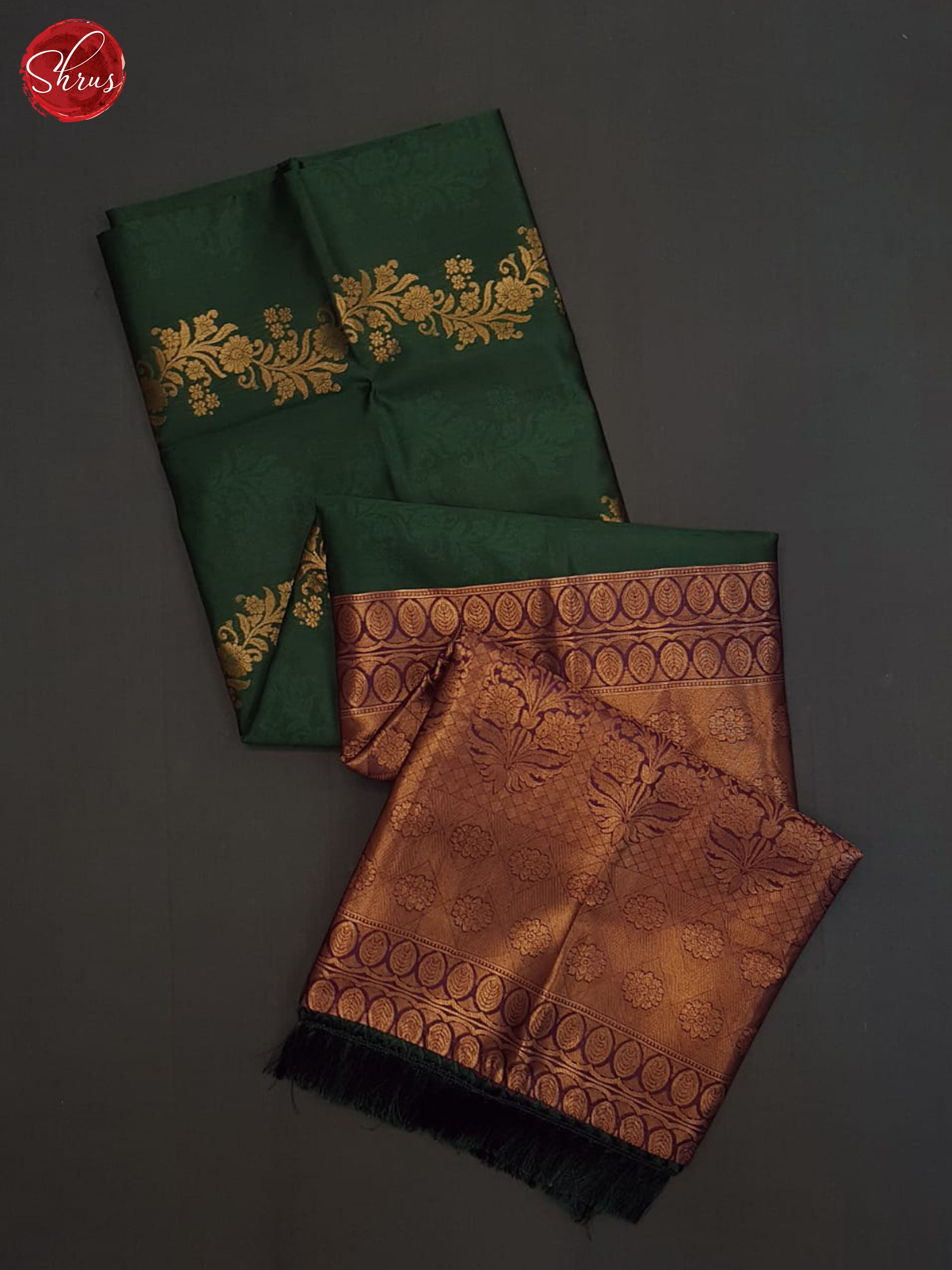 Green And Wine-Semi Soft Silk Sarees - Shop on ShrusEternity.com