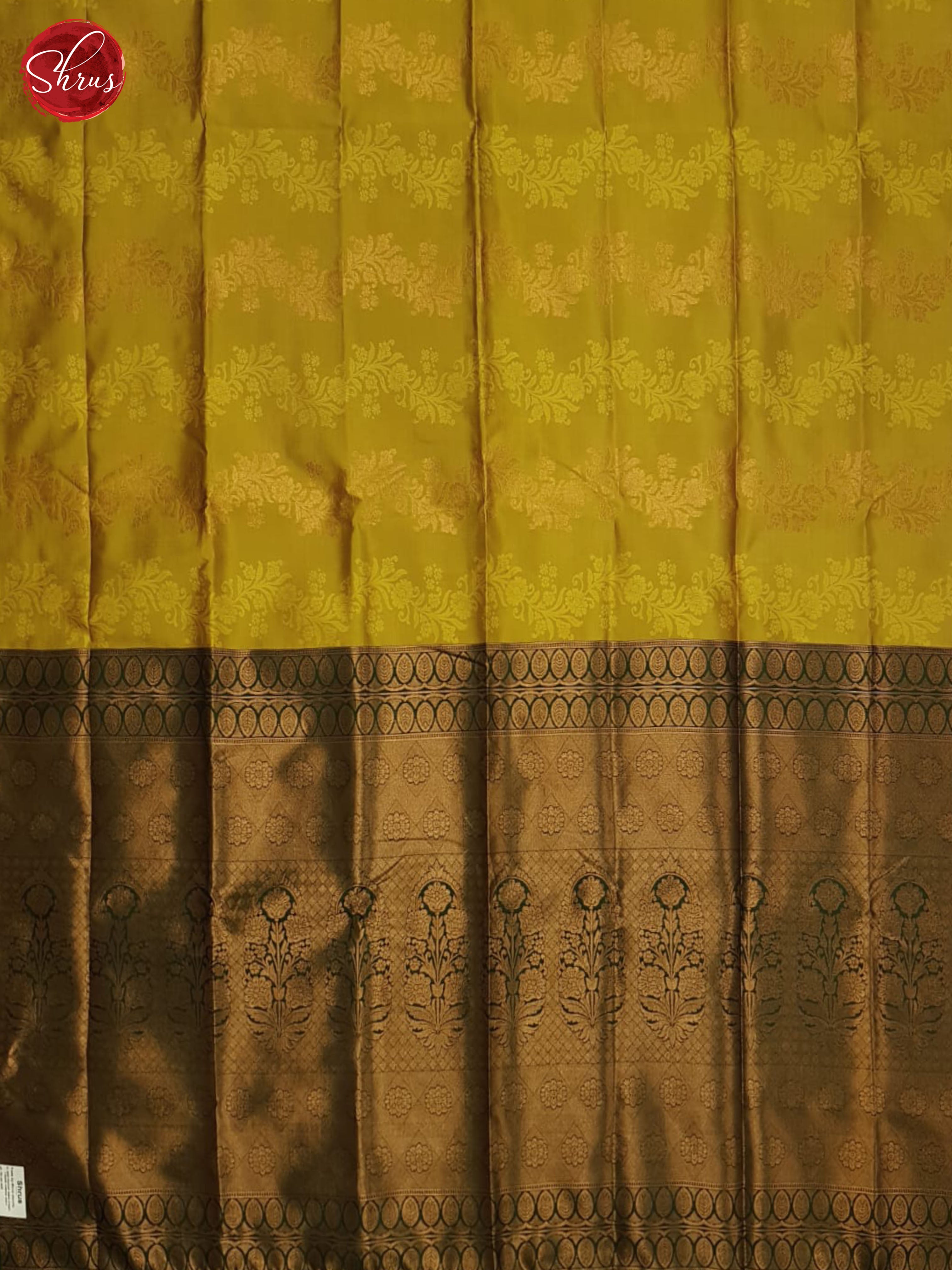 Mustard And Green-Semi Soft Silk Saree - Shop on ShrusEternity.com