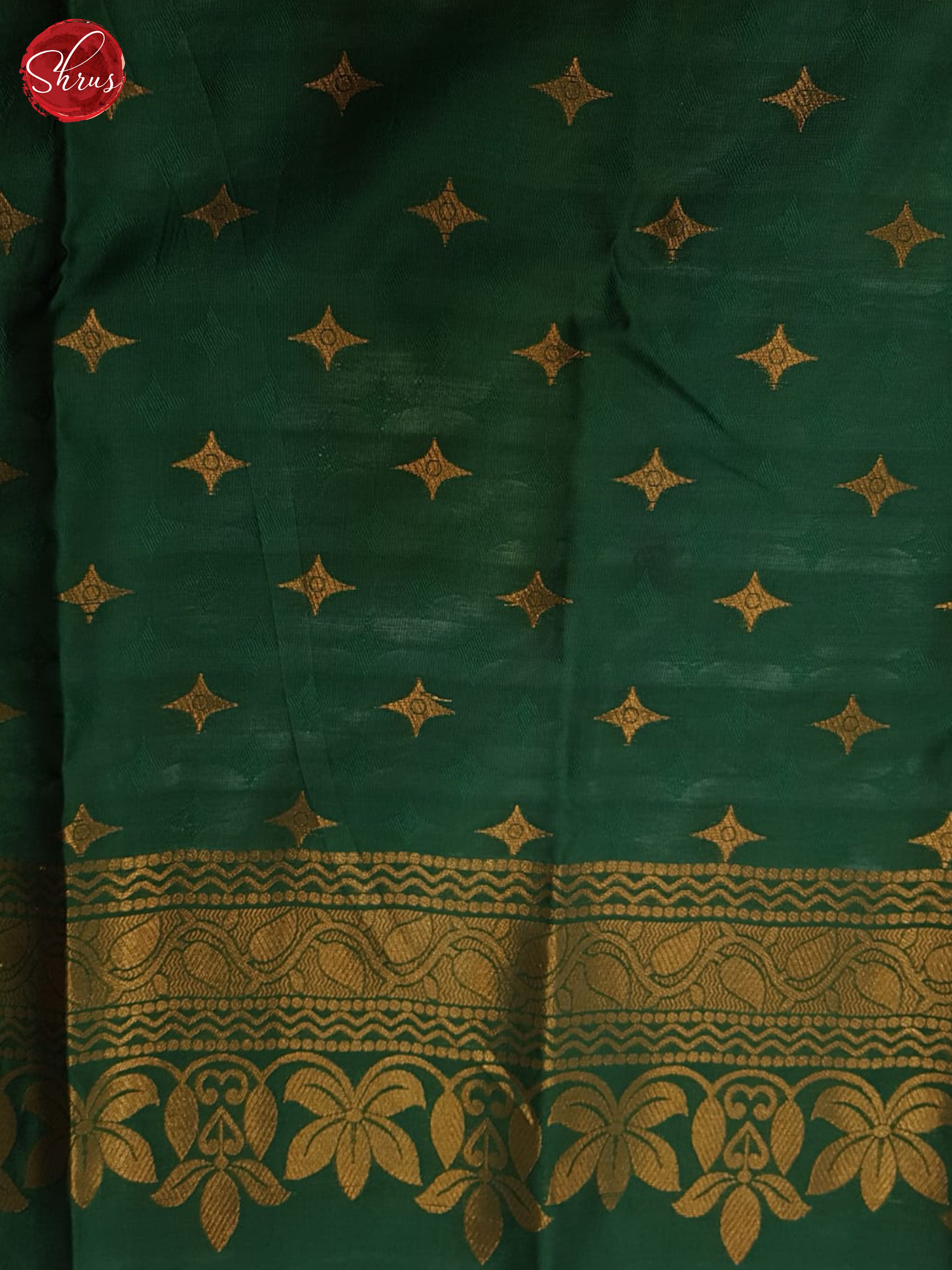 Mustard And Green- Semi soft silk Saree - Shop on ShrusEternity.com