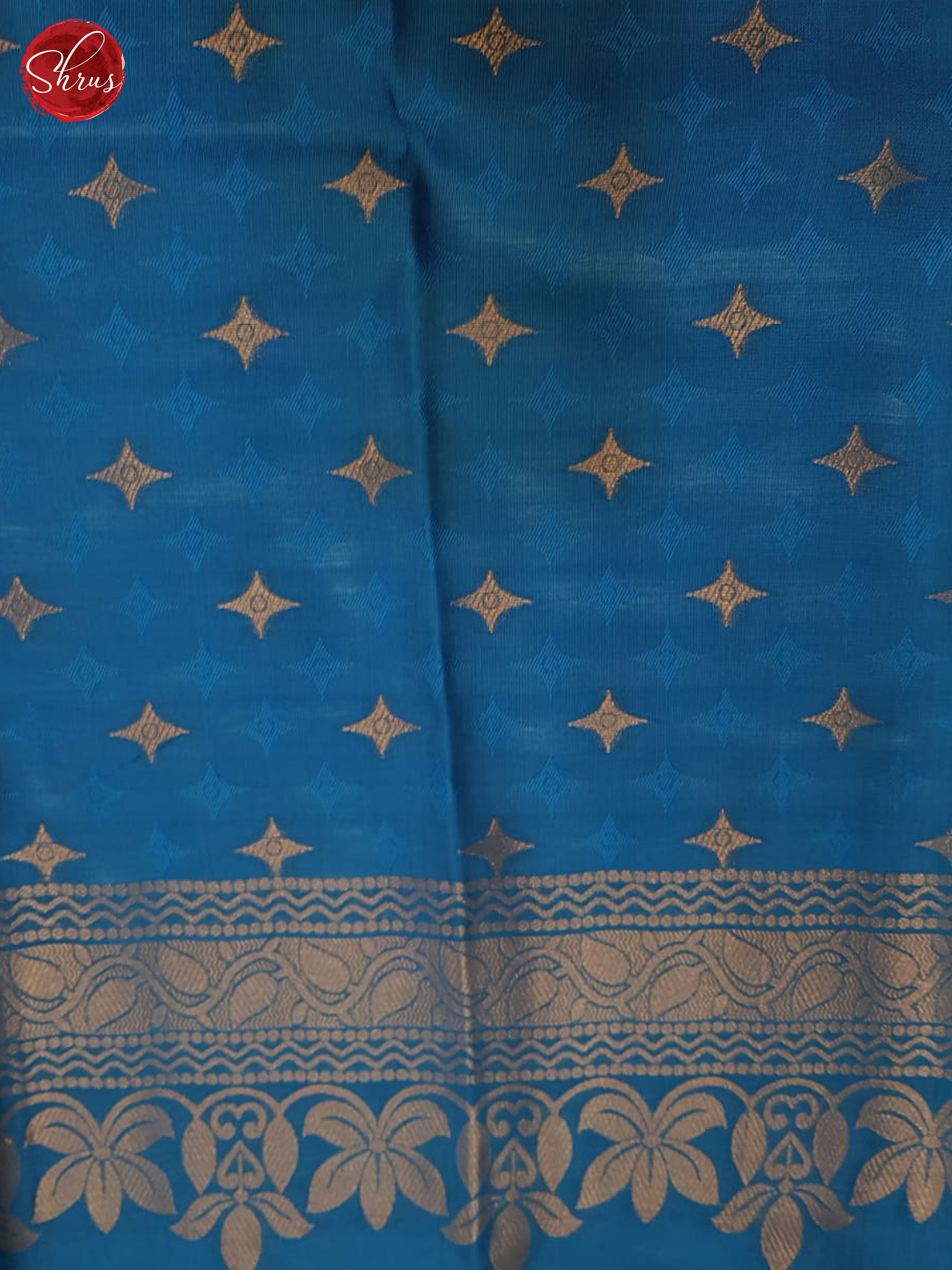 Mustard And Blue- Semi Soft silk saree - Shop on ShrusEternity.com