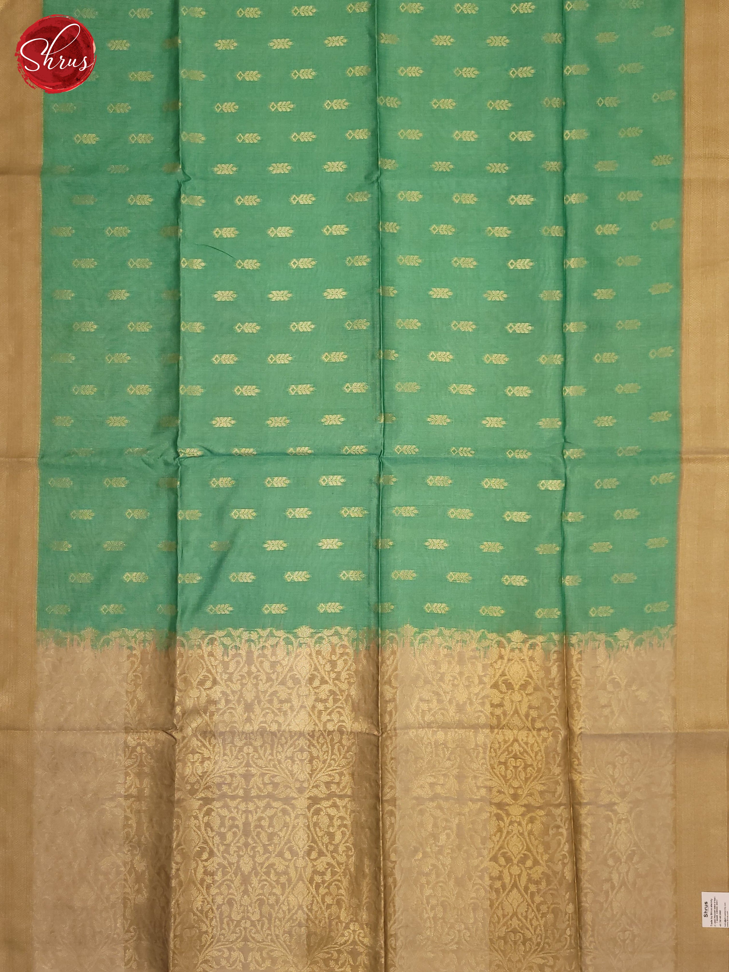 Green & Beige - Semi Tussar Saree - Shop on ShrusEternity.com