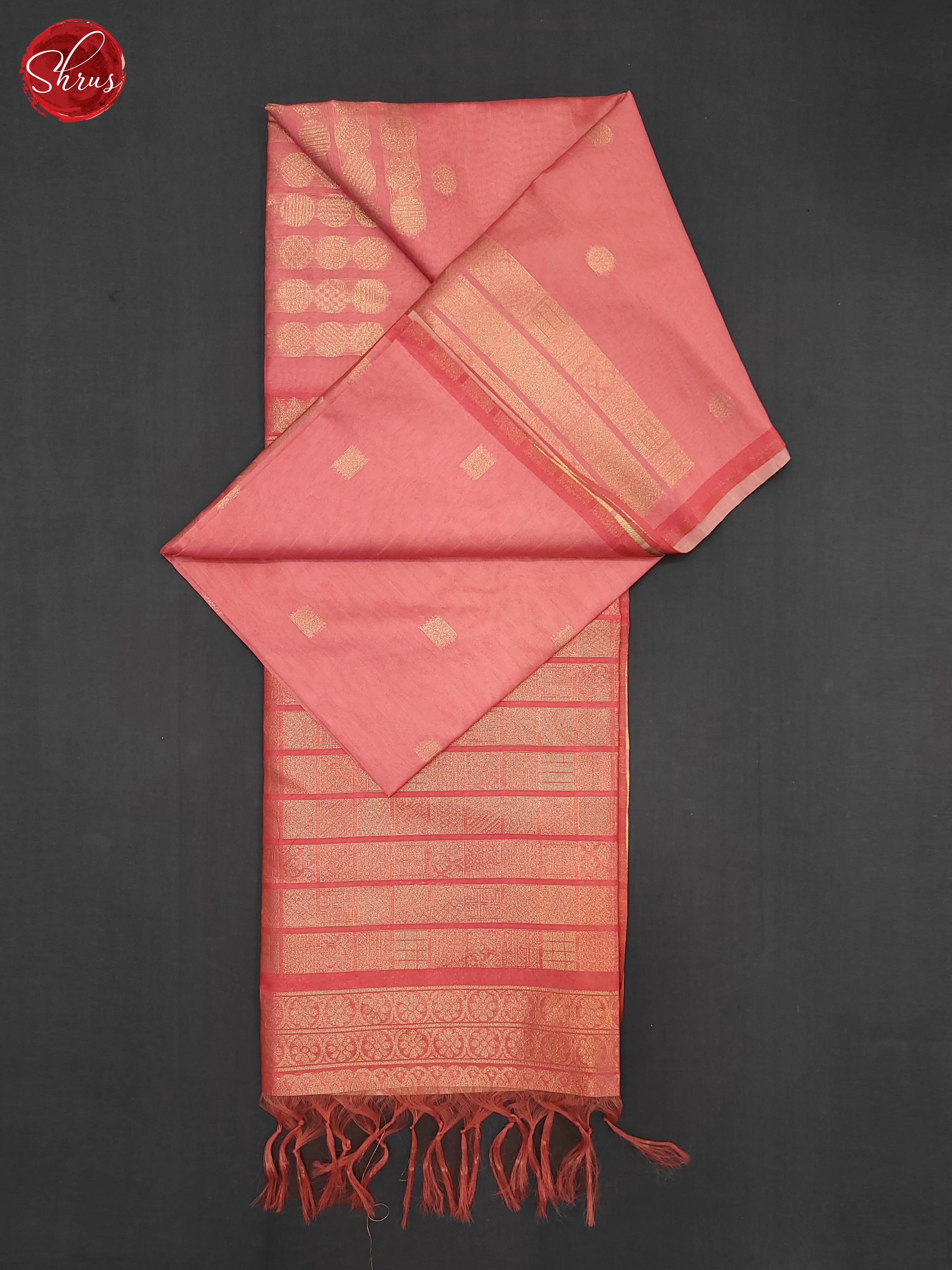 Pink(SIngle Tone) - Semi Tussar Saree - Shop on ShrusEternity.com