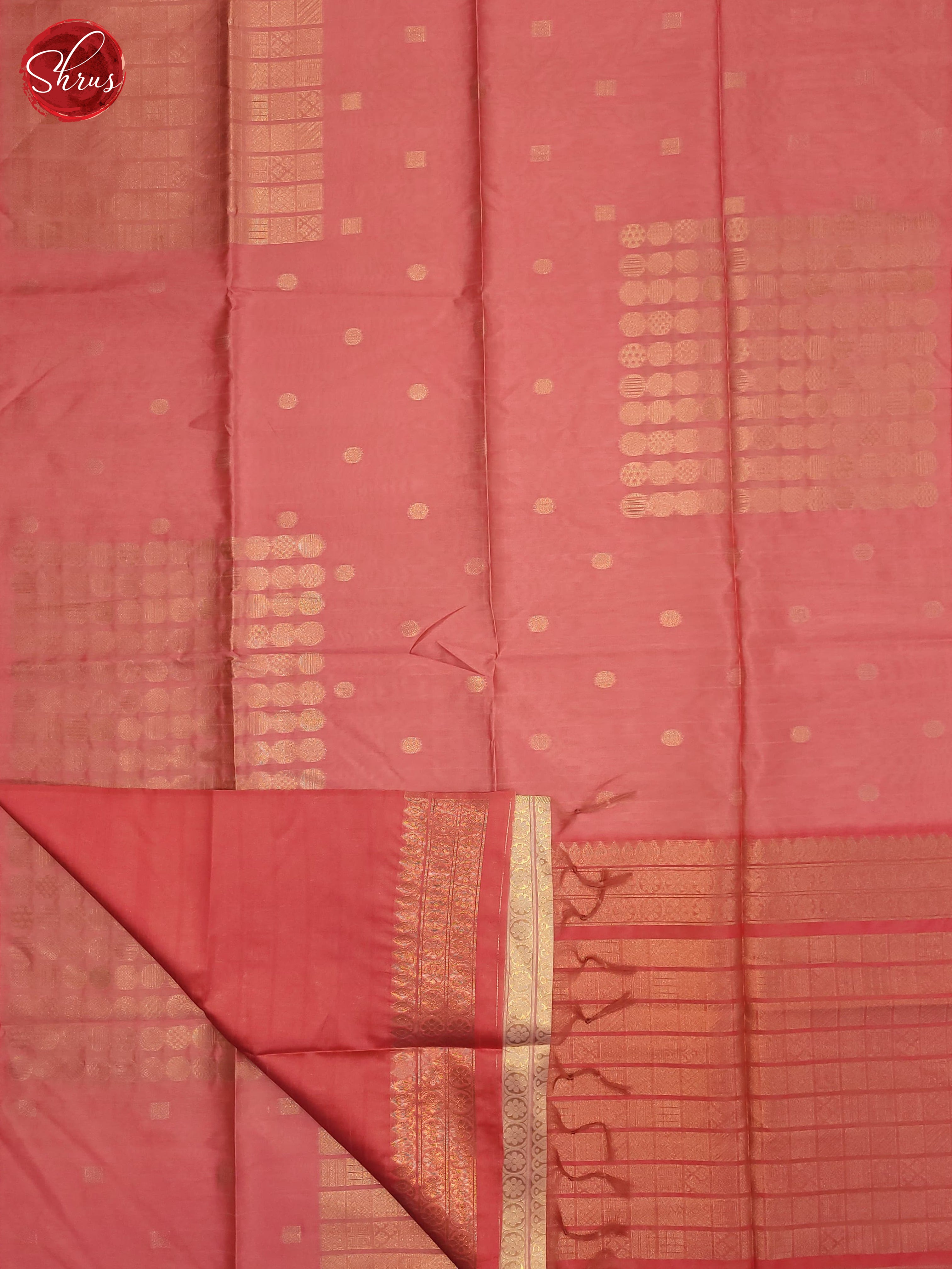 Pink(SIngle Tone) - Semi Tussar Saree - Shop on ShrusEternity.com