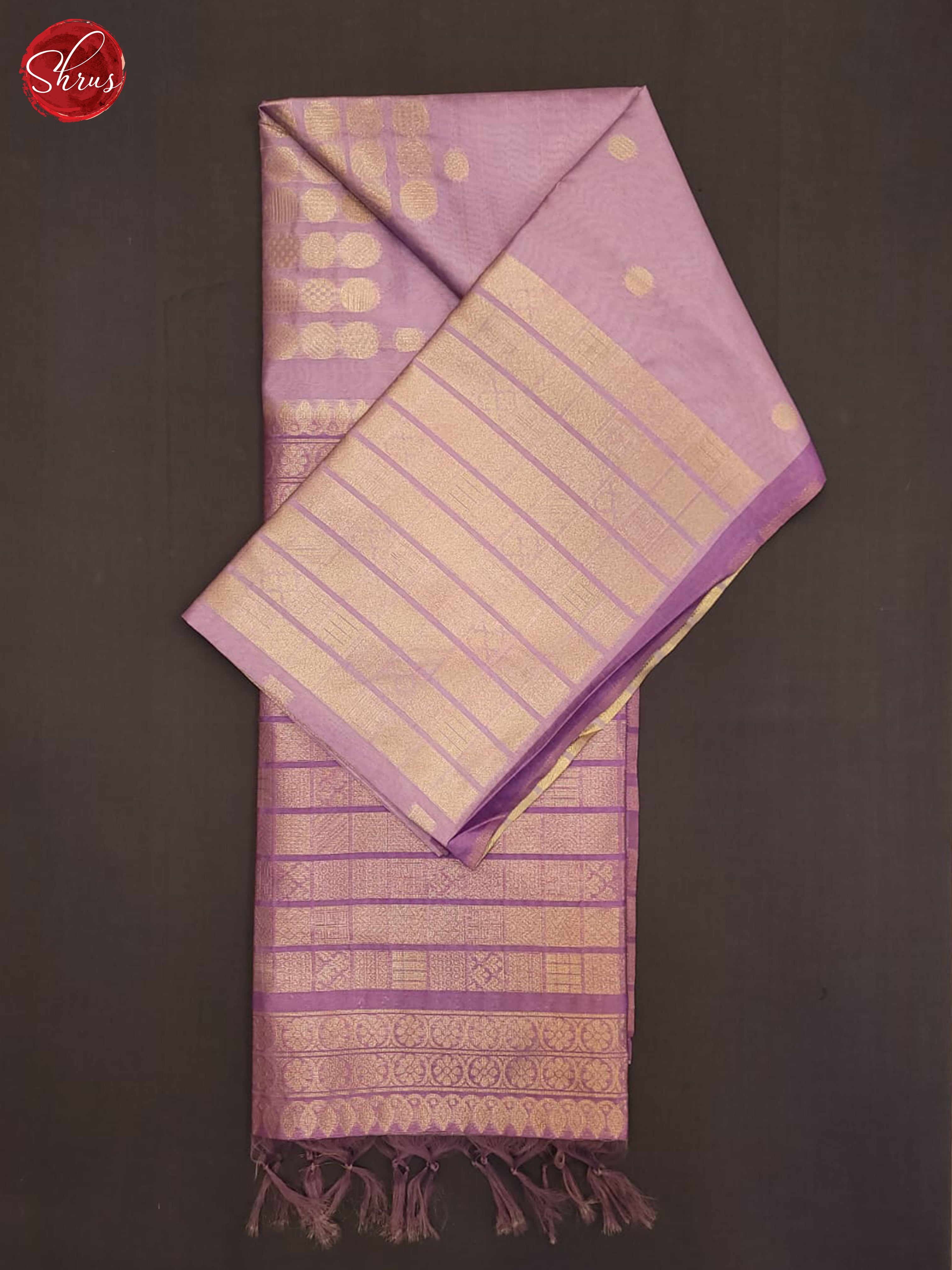 lavender(Single Tone)- Semi Tussar Saree - Shop on ShrusEternity.com