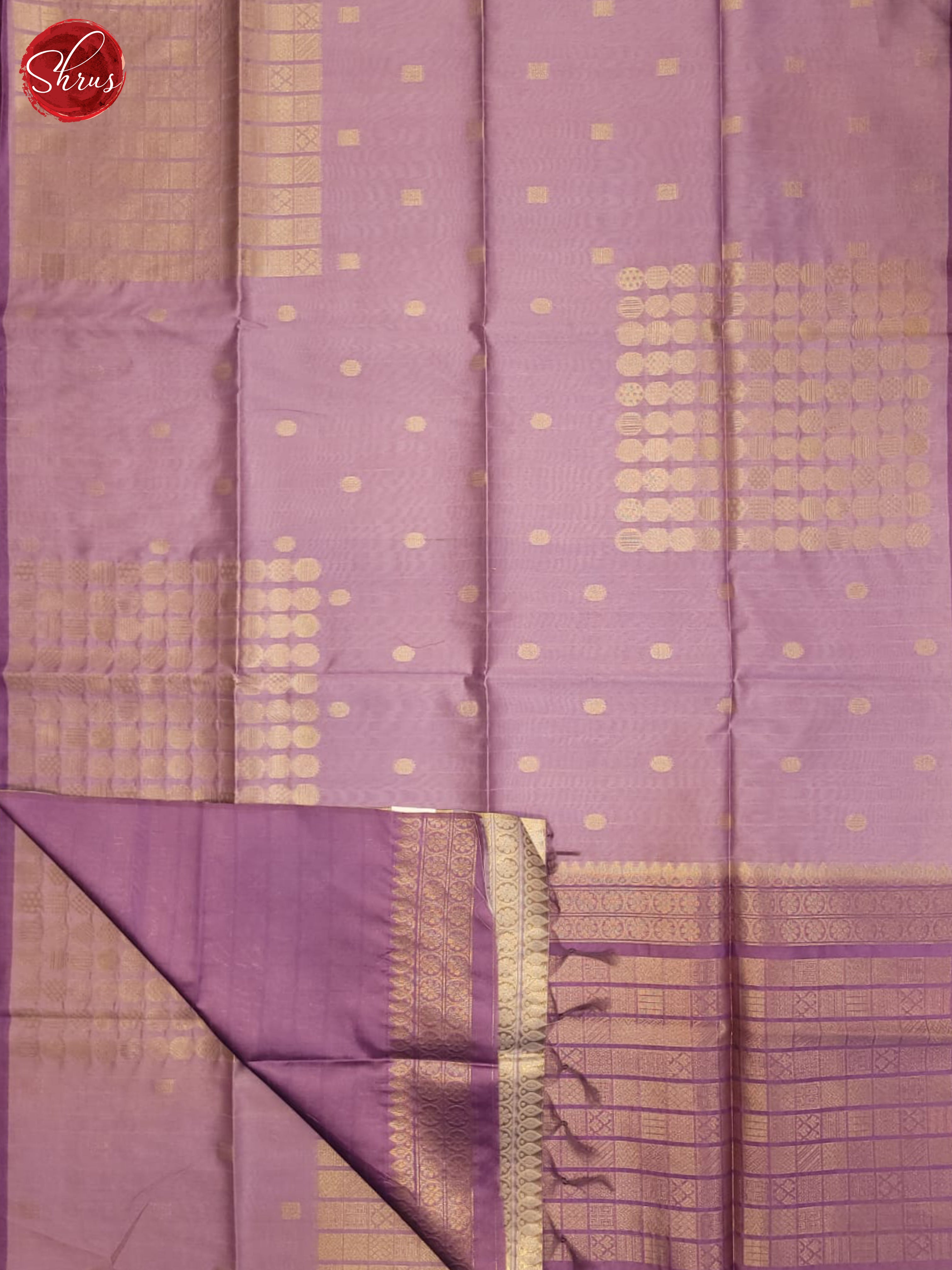 lavender(Single Tone)- Semi Tussar Saree - Shop on ShrusEternity.com