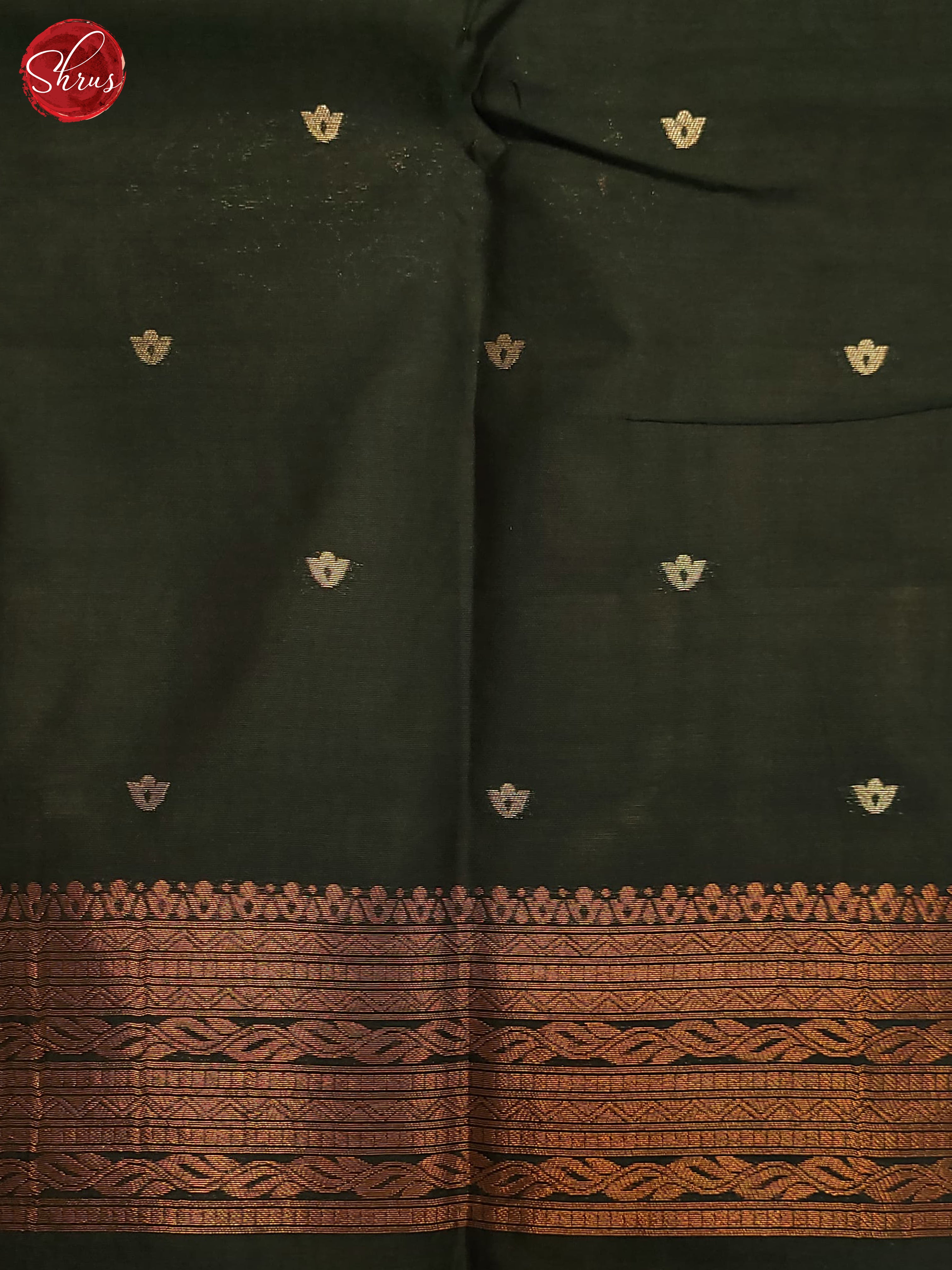 Mustard and Bottle green- Semi Soft Silk Saree - Shop on ShrusEternity.com