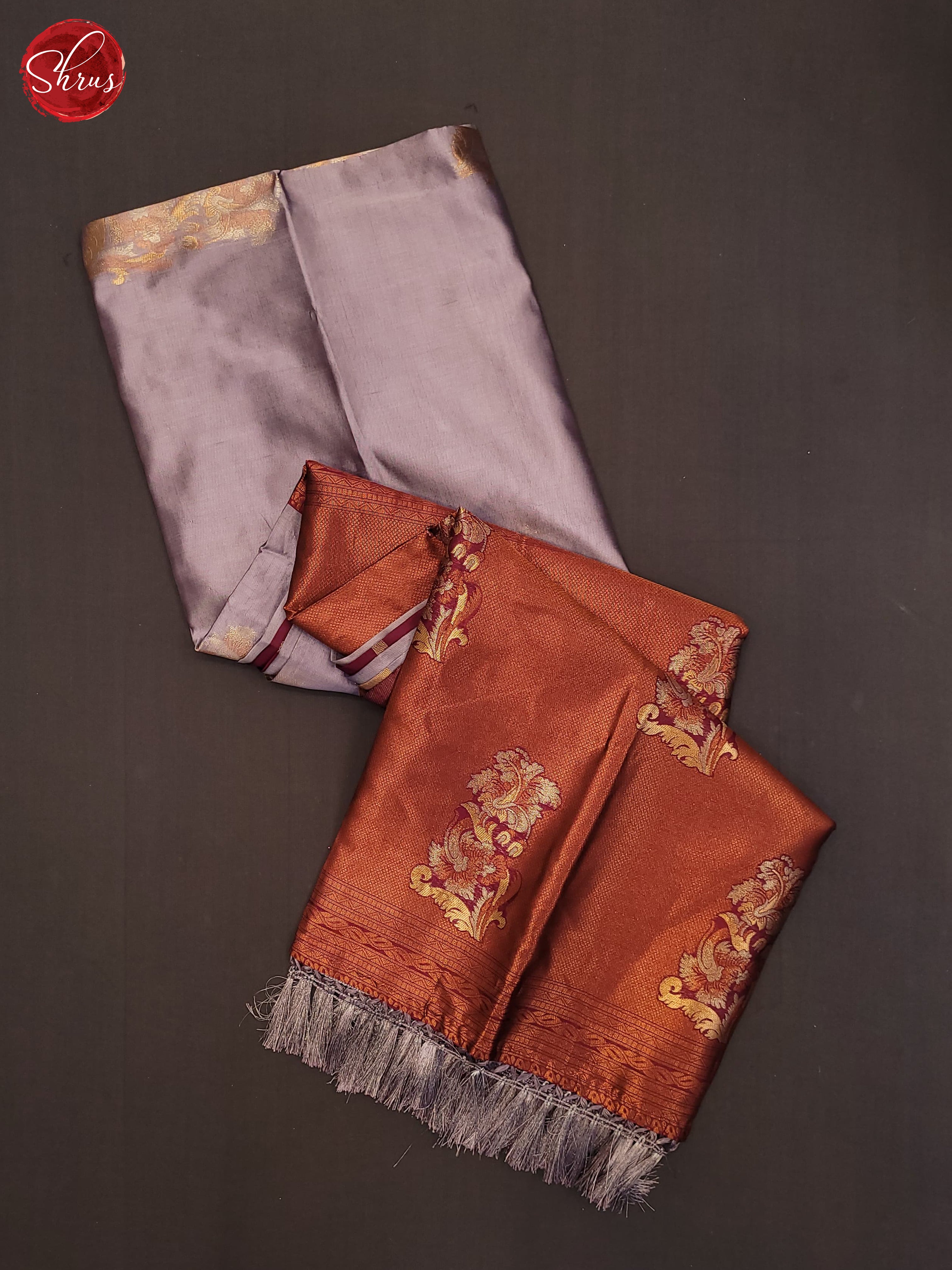 Mild lavender and majenta pink - Semi Soft Silk Saree - Shop on ShrusEternity.com