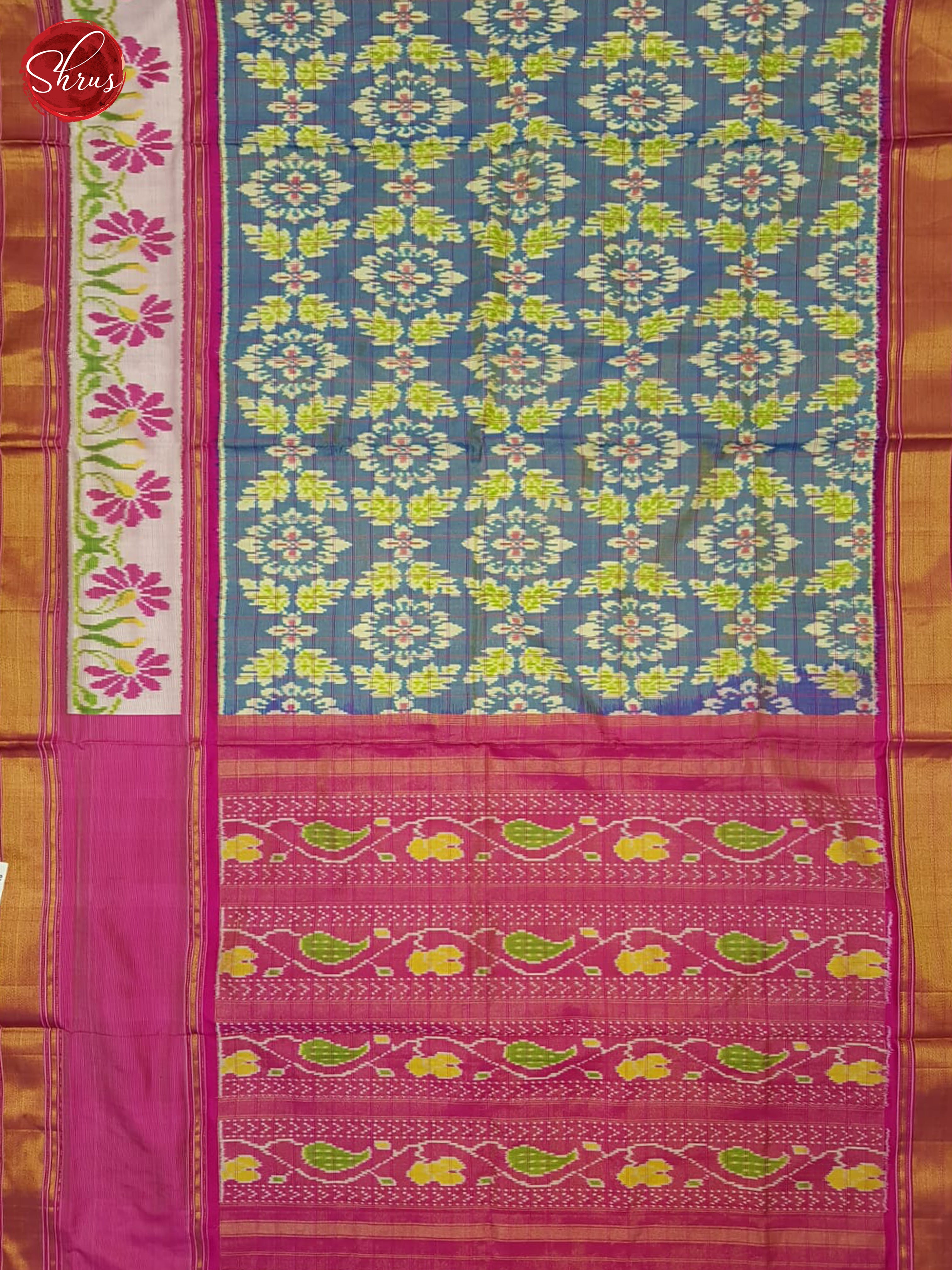 Violet & Pink - Ikkat Silk Saree - Shop on ShrusEternity.com