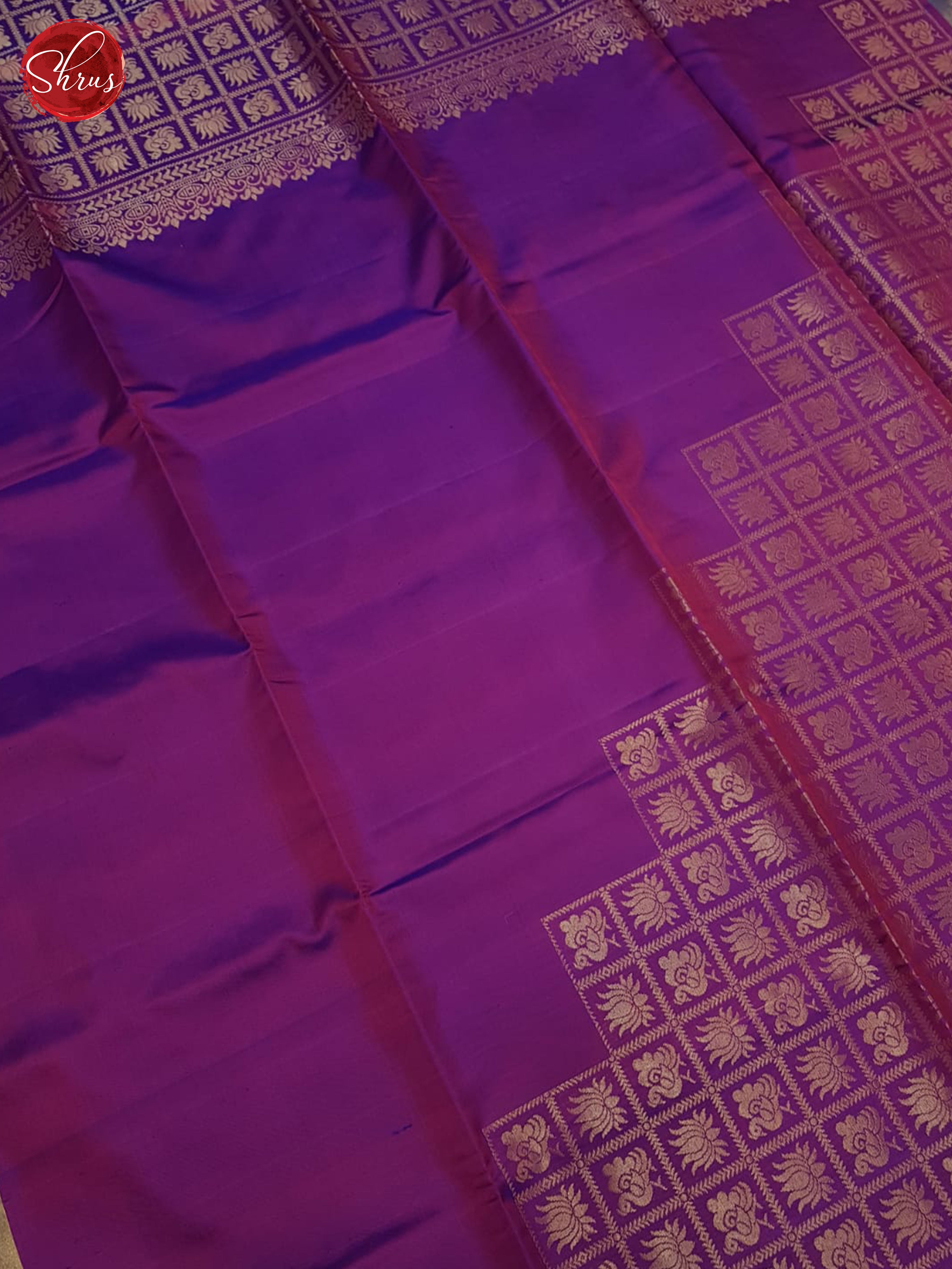 Purple(Single Tone)- Soft Silk Saree - Shop on ShrusEternity.com