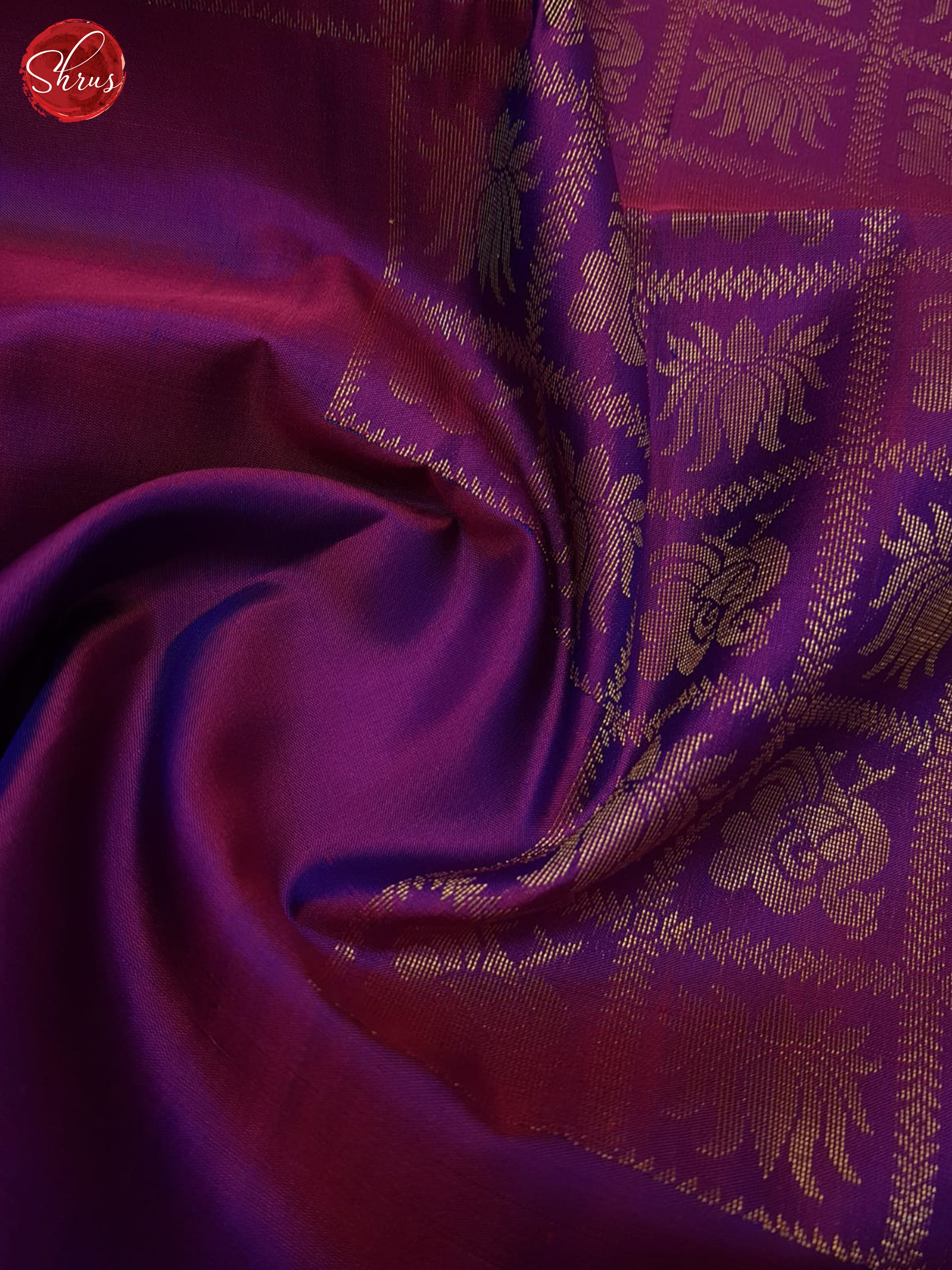 Purple(Single Tone)- Soft Silk Saree - Shop on ShrusEternity.com