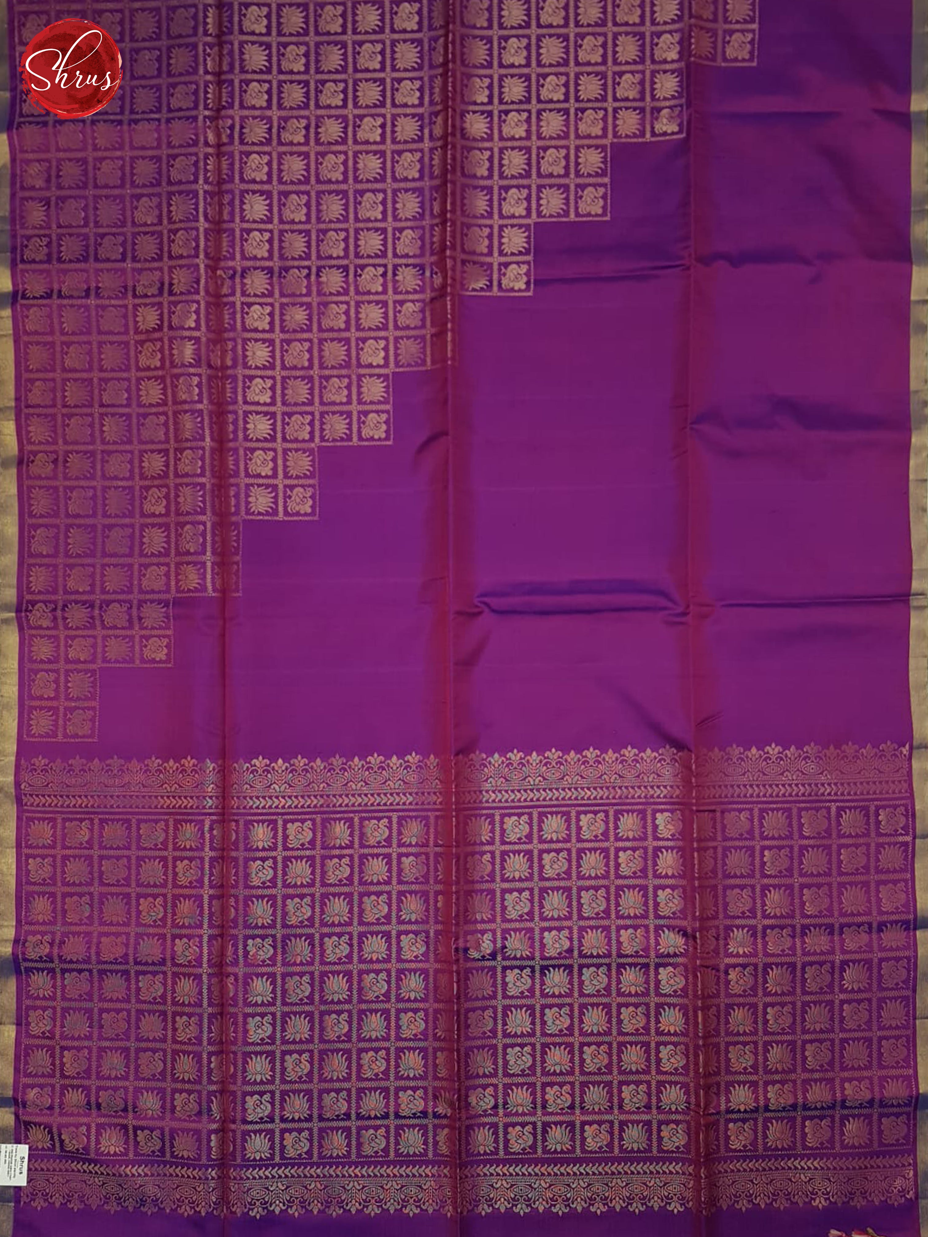 Purple(Single Tone)- Soft Silk Saree - Shop on ShrusEternity.com