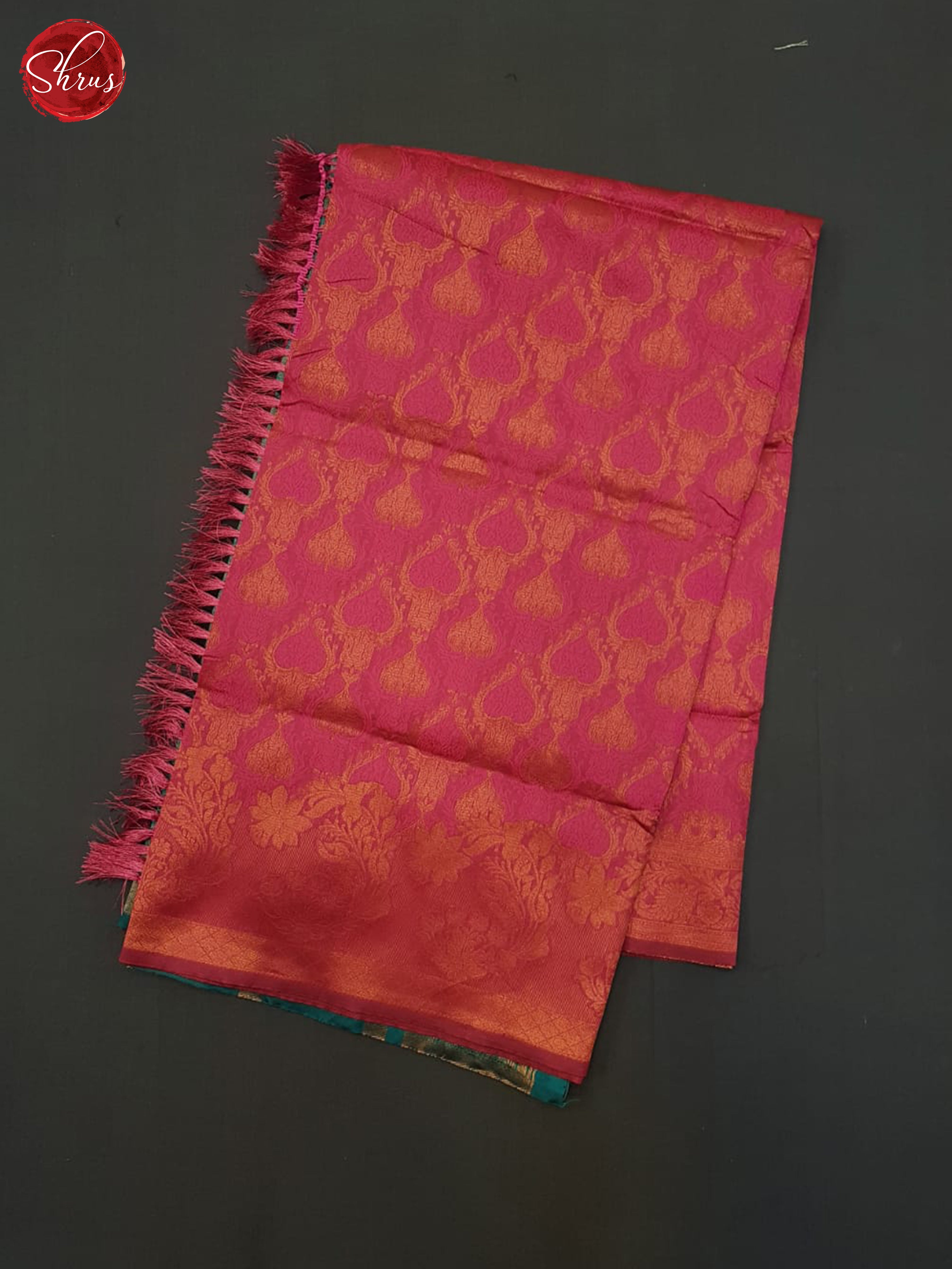 Pink & Green - Semi Softsilk Saree - Shop on ShrusEternity.com