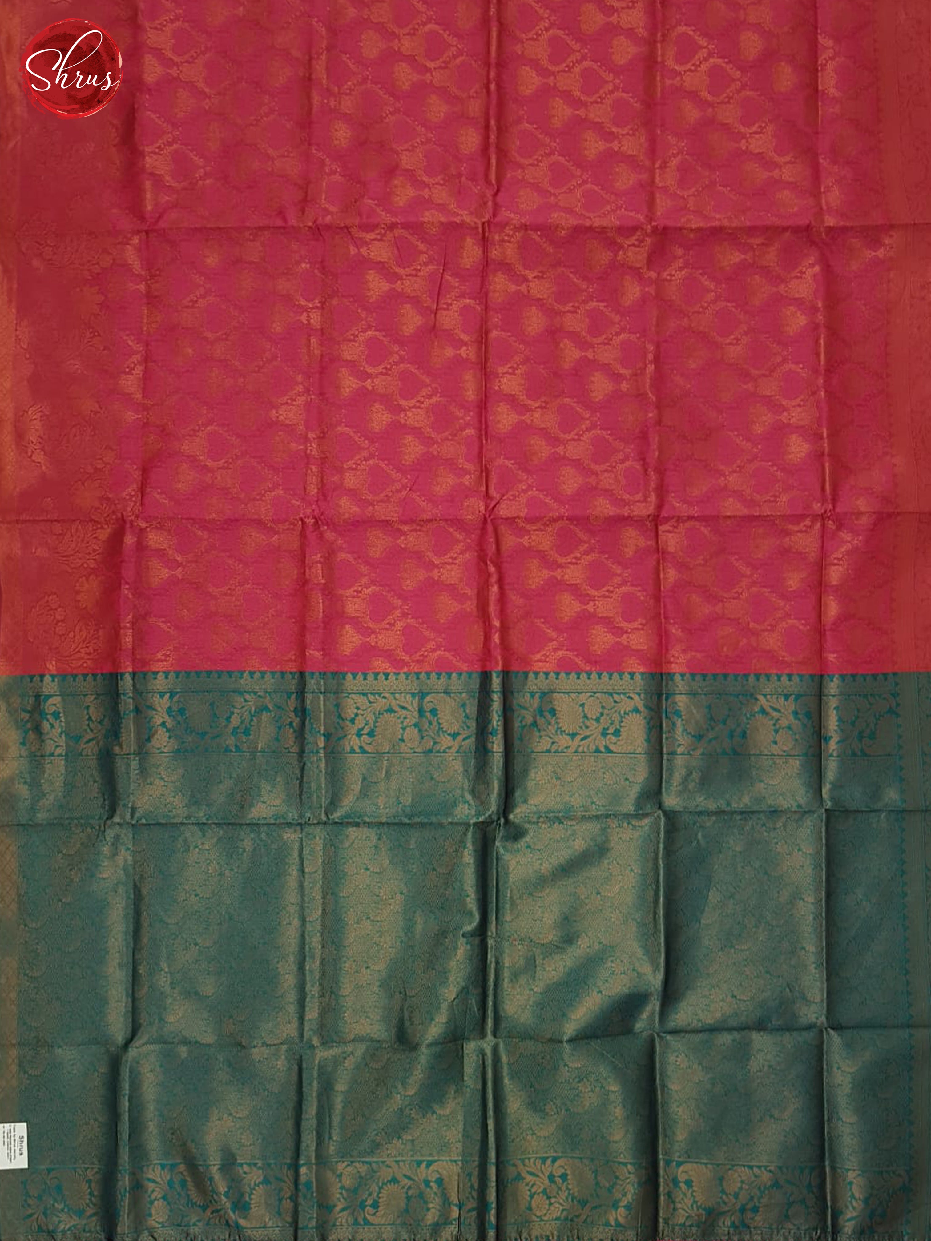 Pink & Green - Semi Softsilk Saree - Shop on ShrusEternity.com