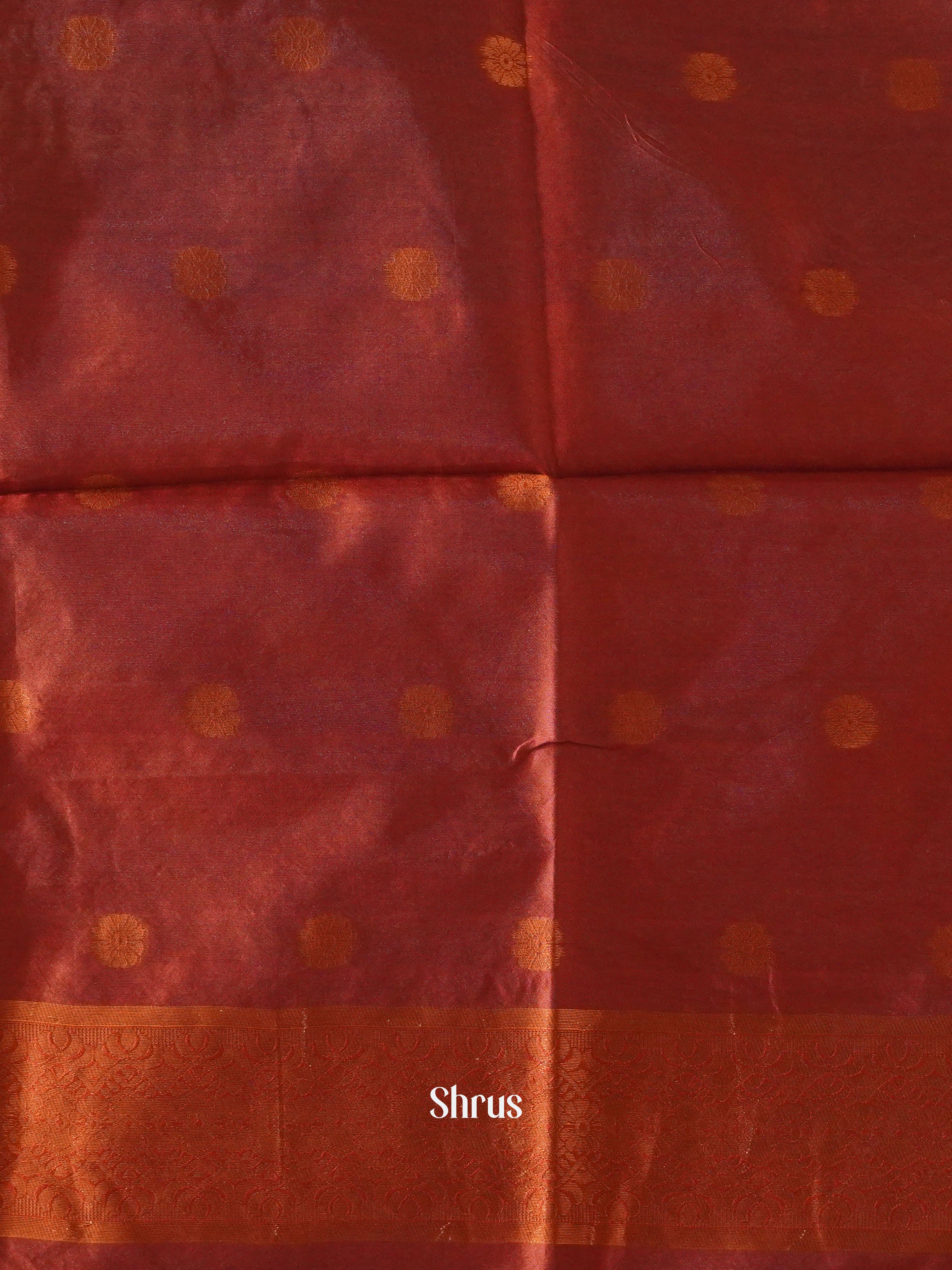 Blue & Maroon - Semi Softsilk Saree