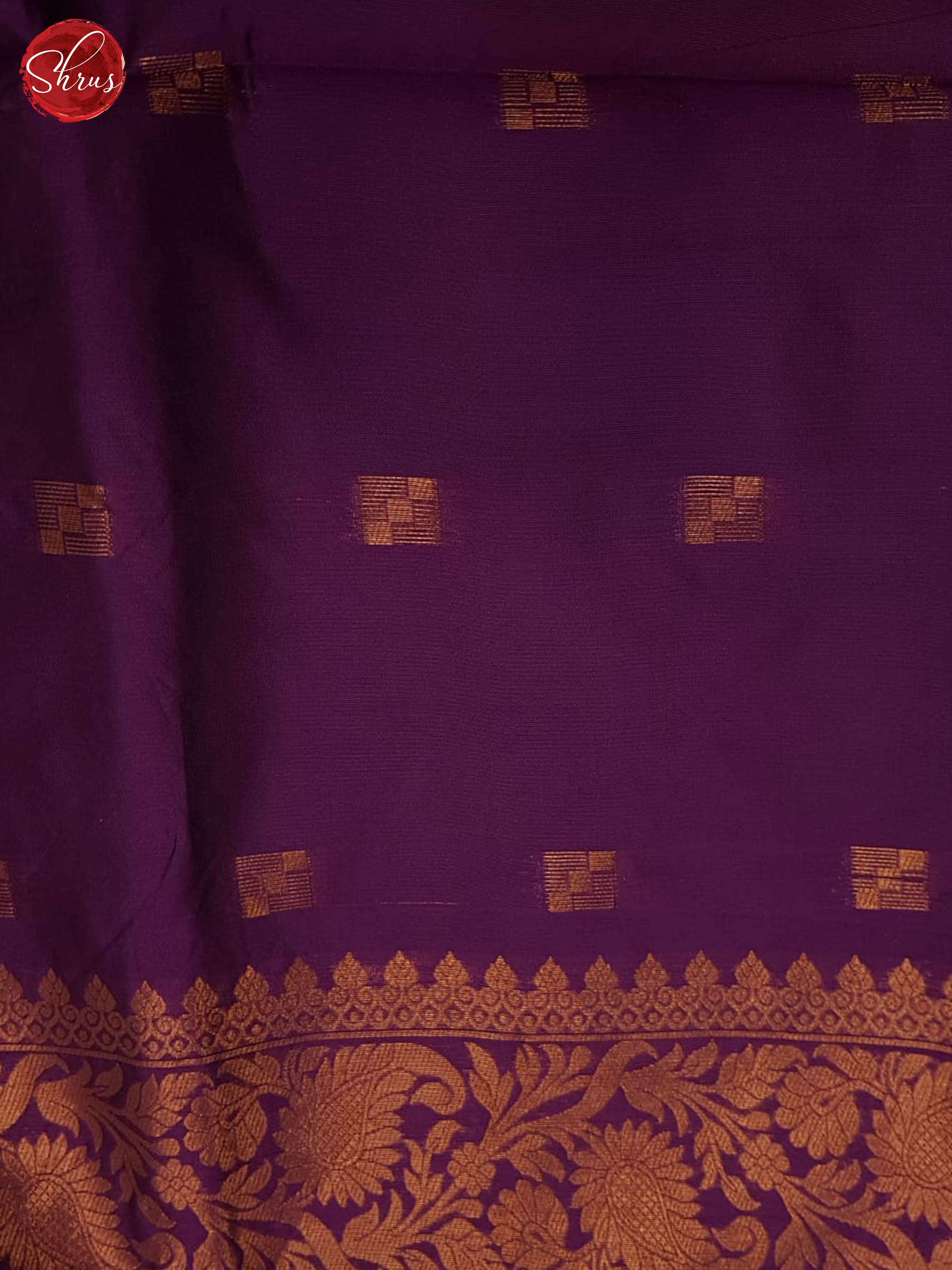 Blue and Purple - Semi Softsilk Saree - Shop on ShrusEternity.com