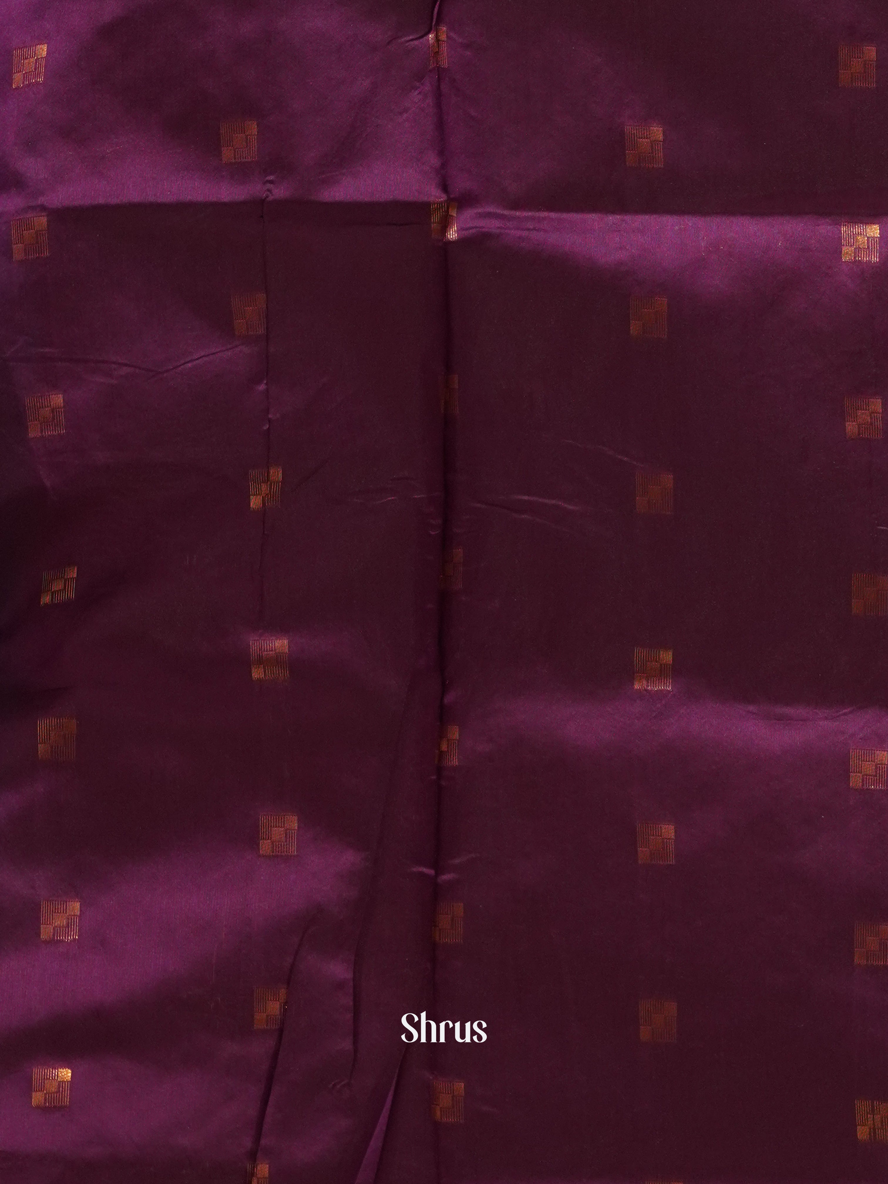 Blue and Purple - Semi Softsilk Saree