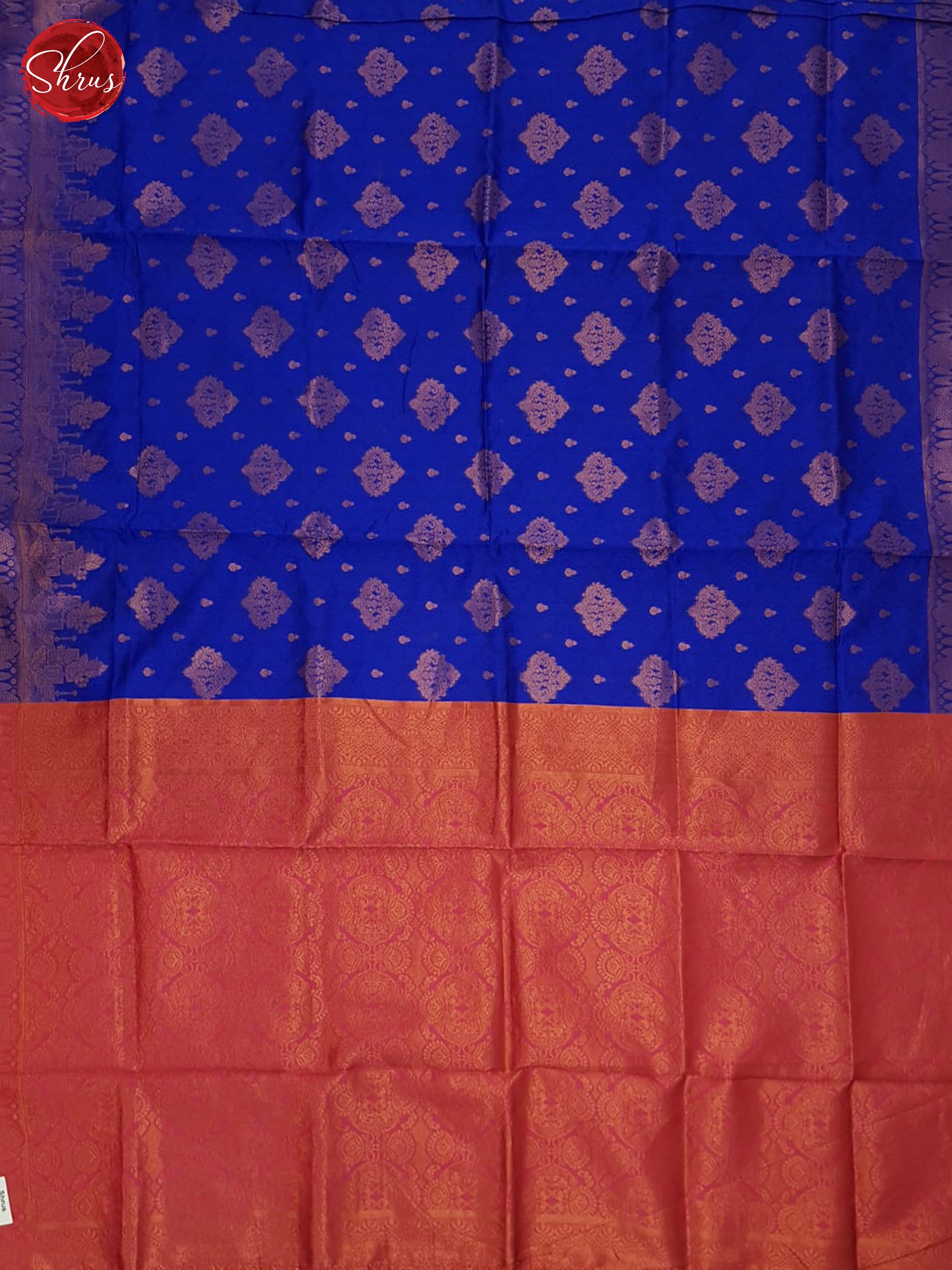 Blue & Pink  - Semi Softsilk Saree - Shop on ShrusEternity.com