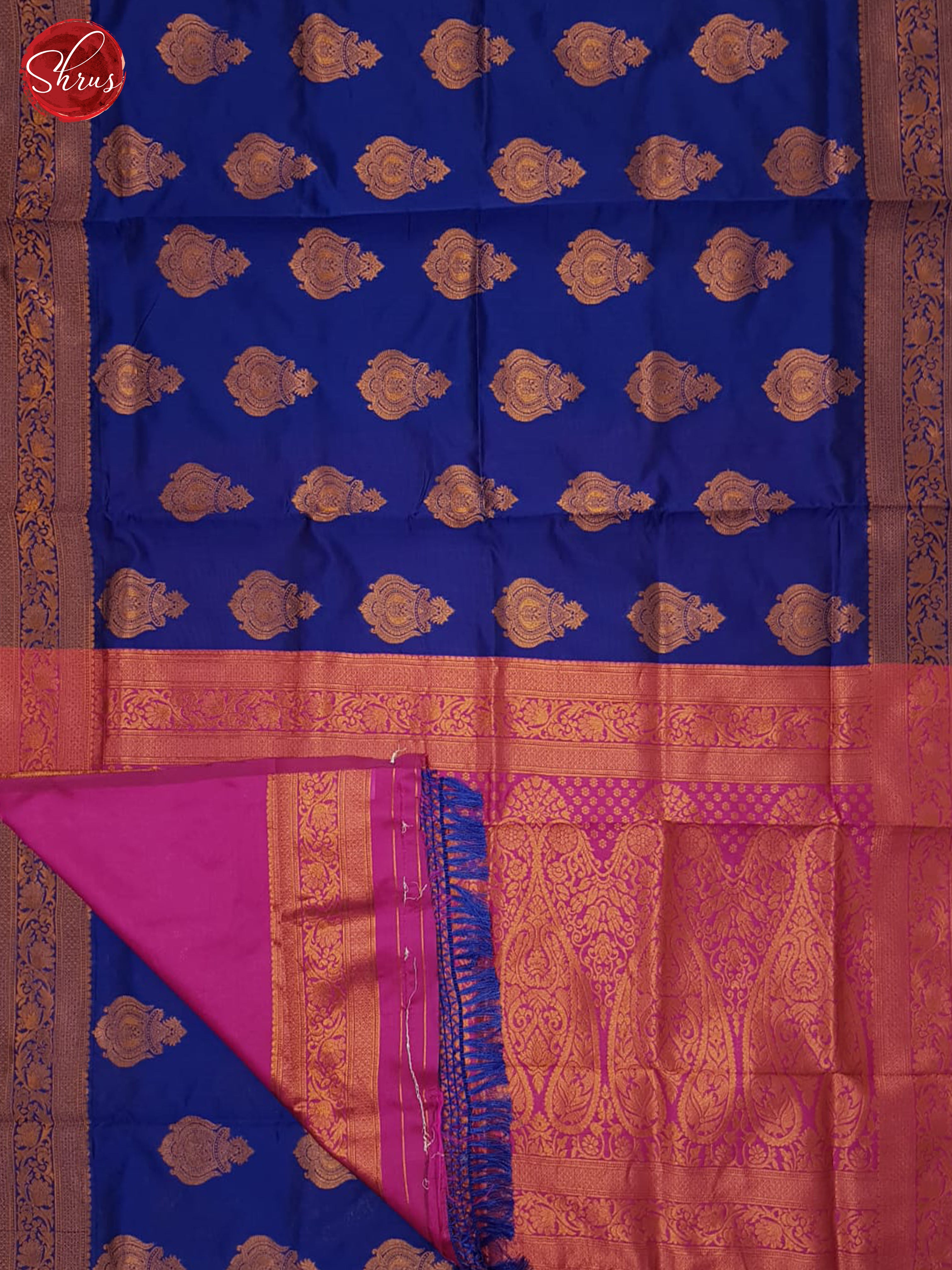 Blue And Pink- Semi Soft Silk Saree - Shop on ShrusEternity.com