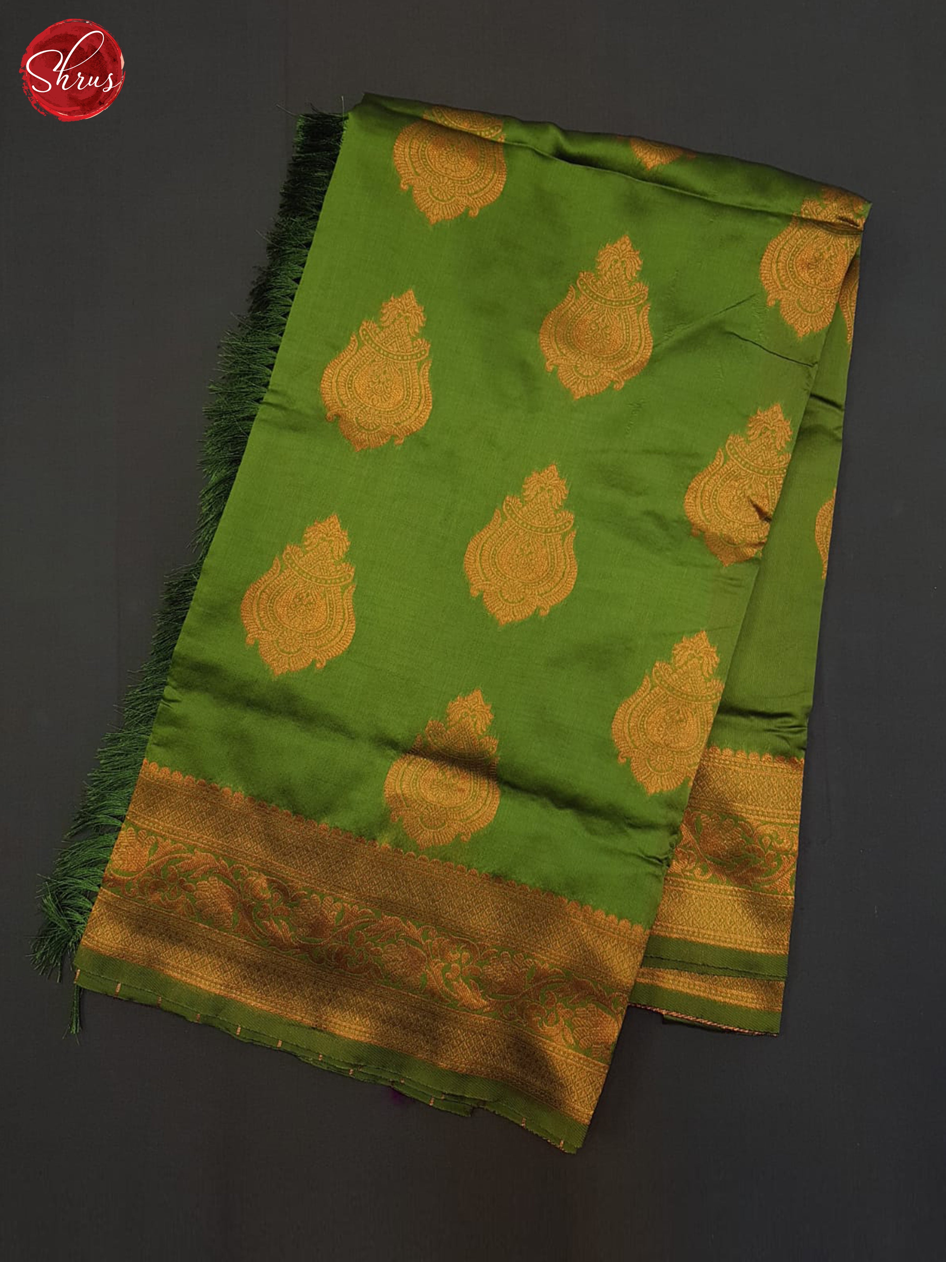 Green  & Arakku MAroon- Semi Softsilk Saree - Shop on ShrusEternity.com