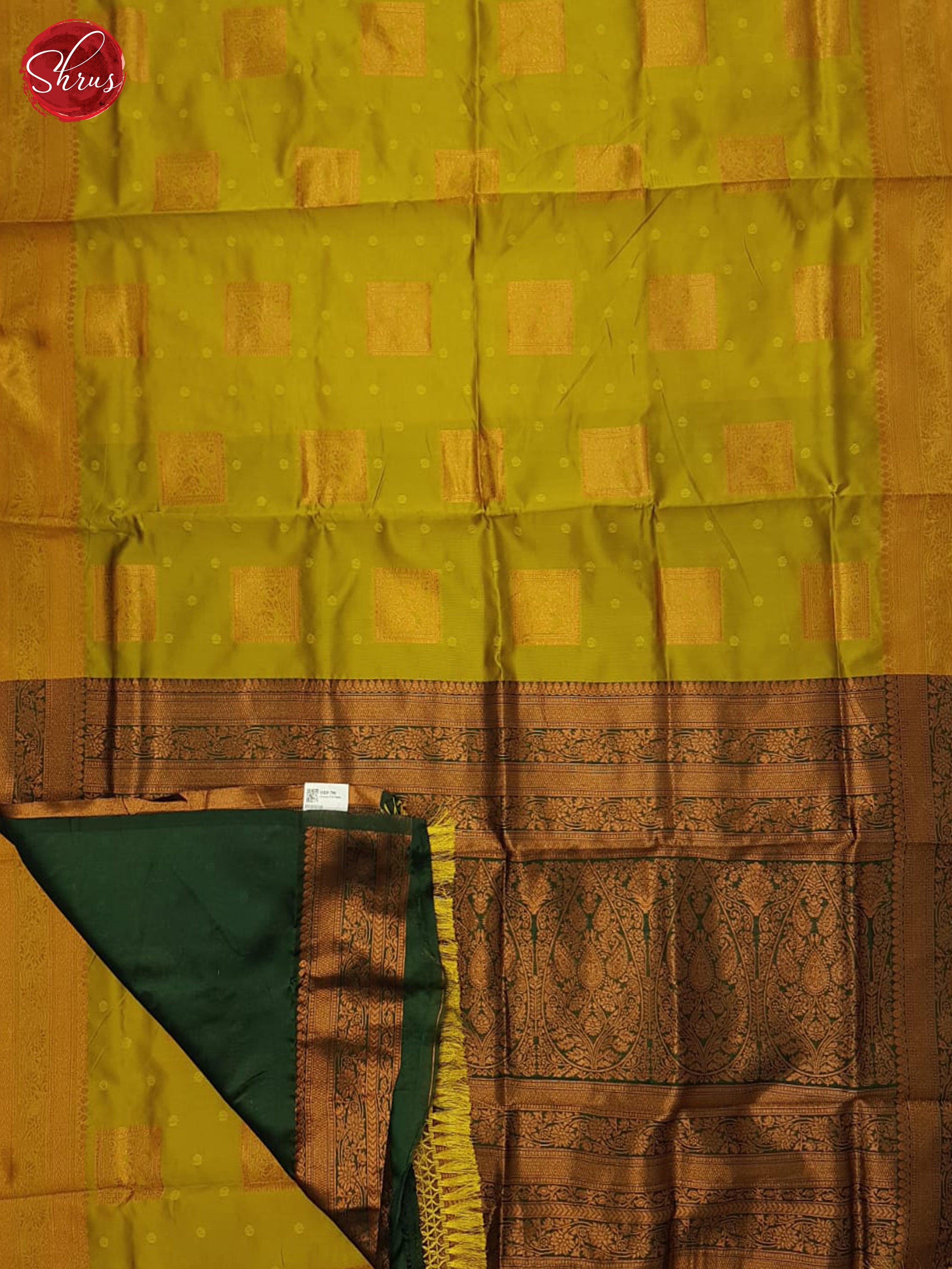 Mathulir Green & Green- Semi Softsilk Saree - Shop on ShrusEternity.com