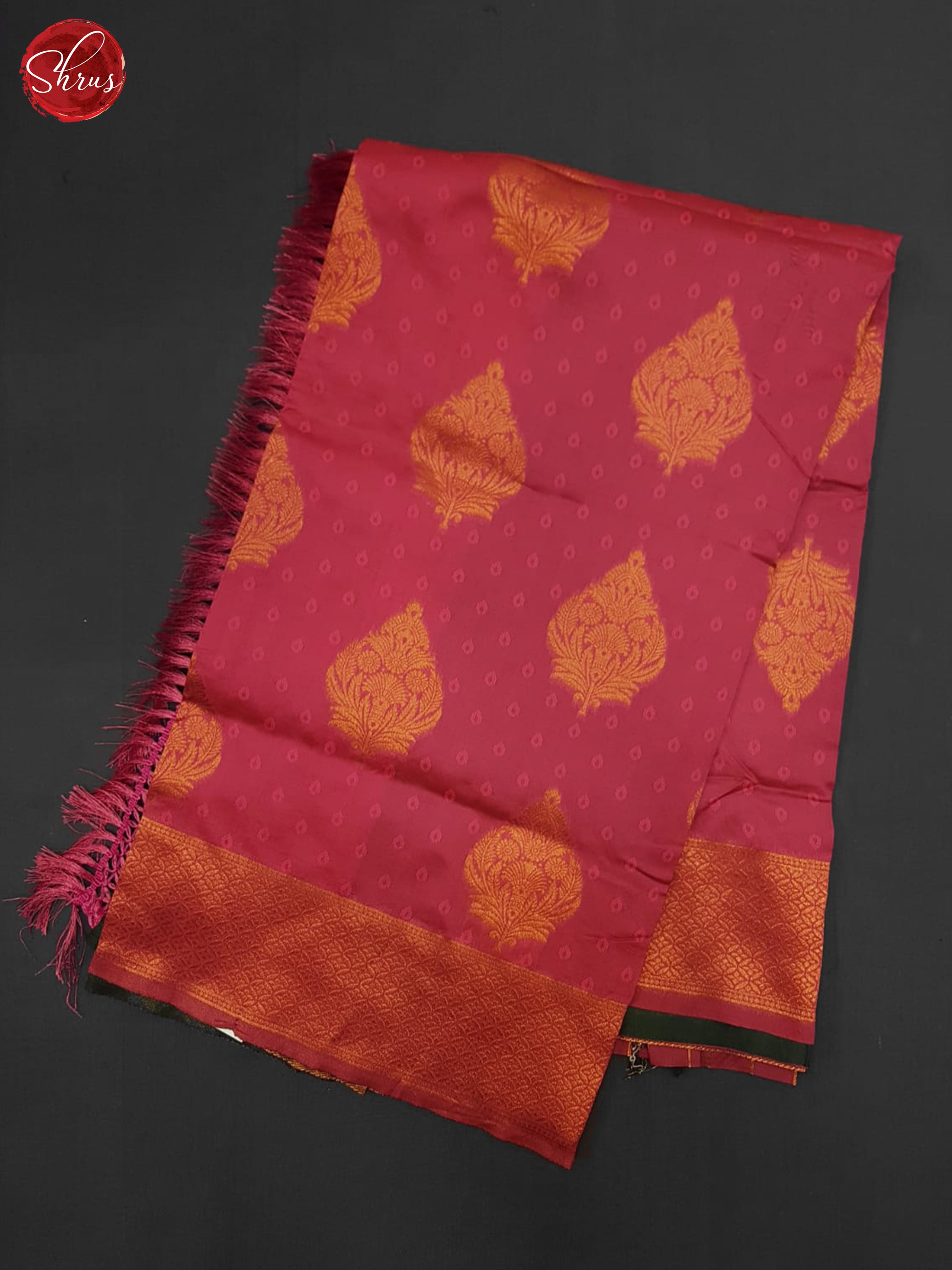 Pink & Green- Semi Softsilk Saree - Shop on ShrusEternity.com