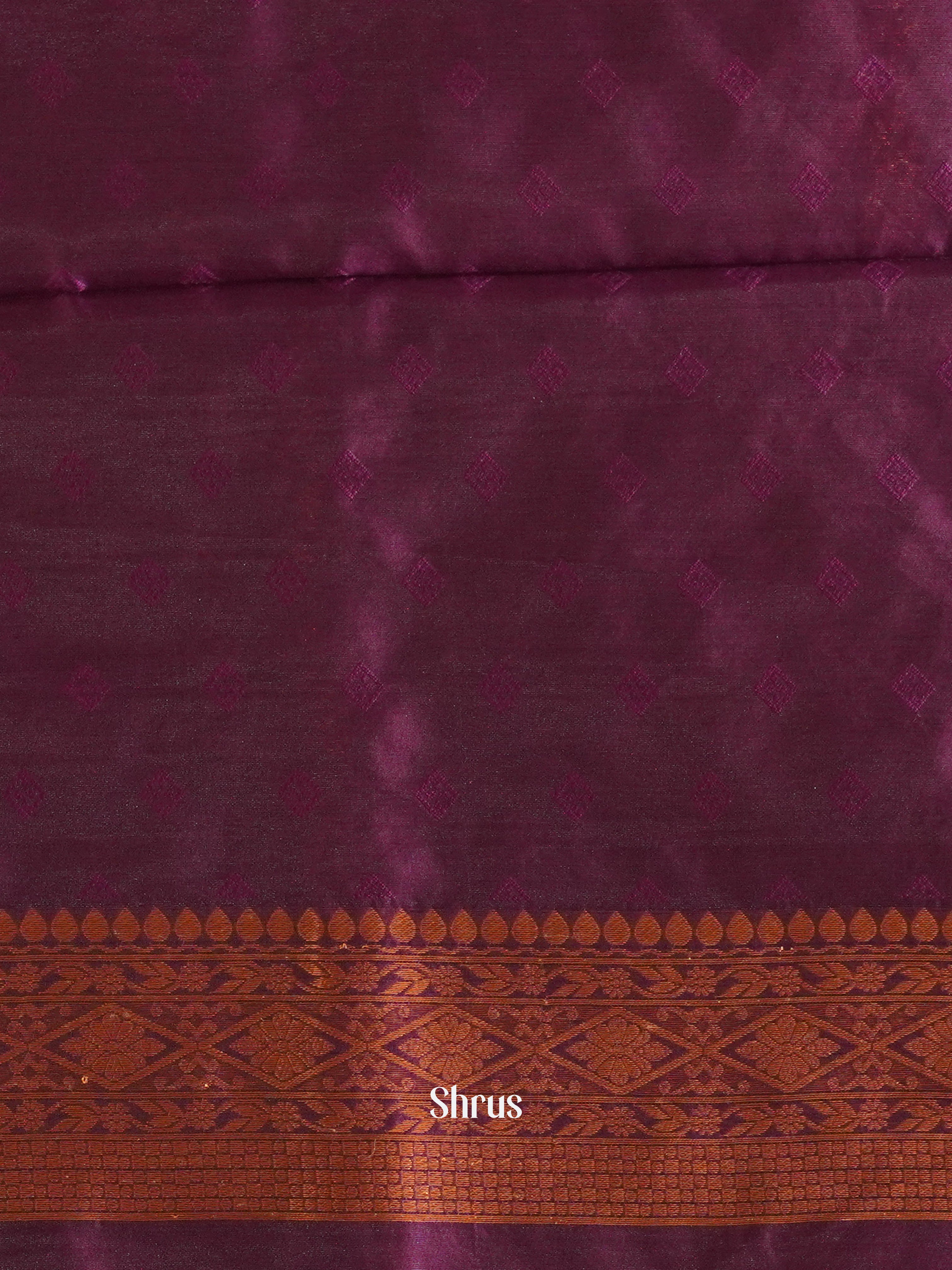 Green & Purple - Semi Softsilk Saree