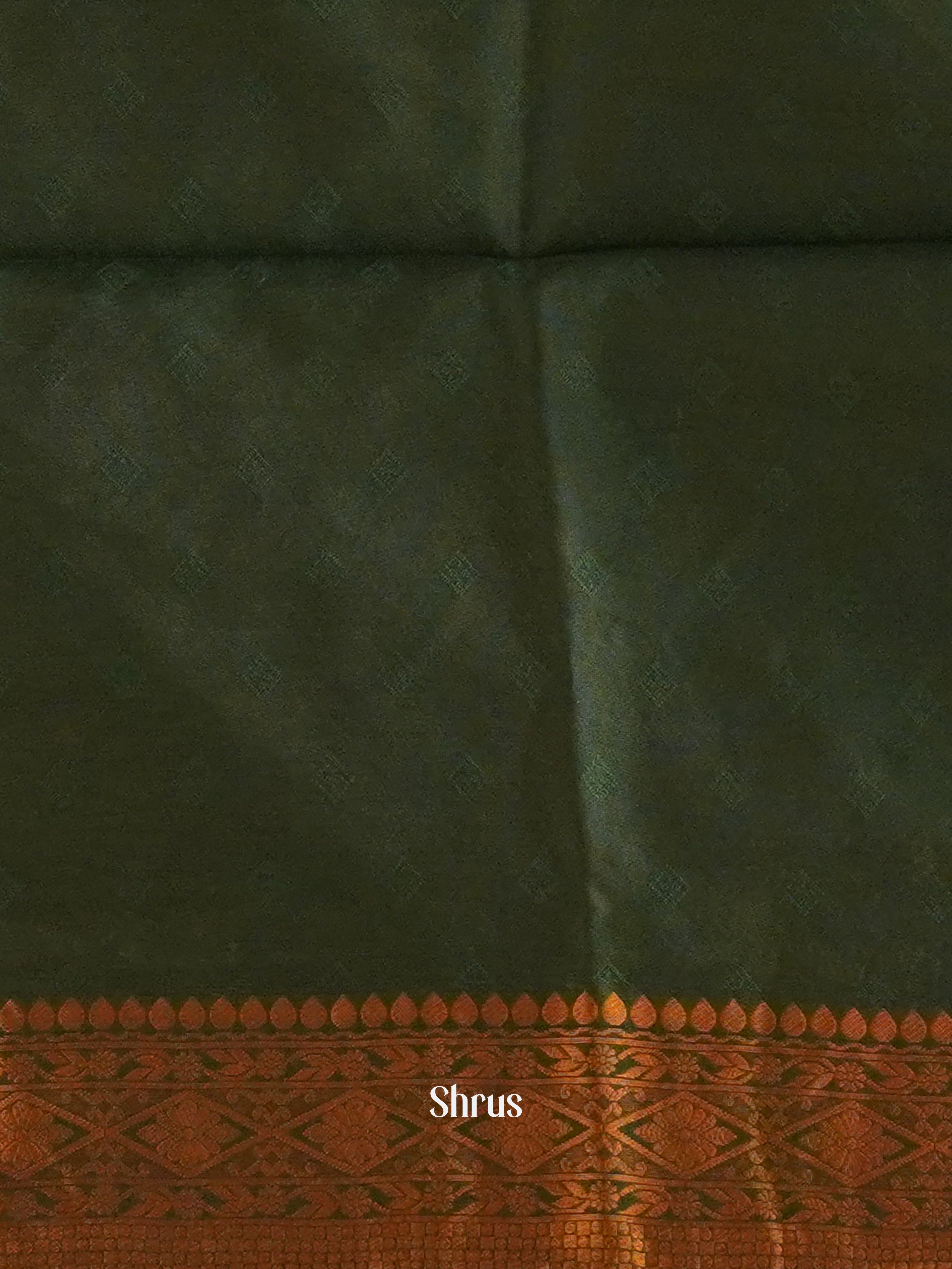 Mustard & Green - Semi Softsilk Saree