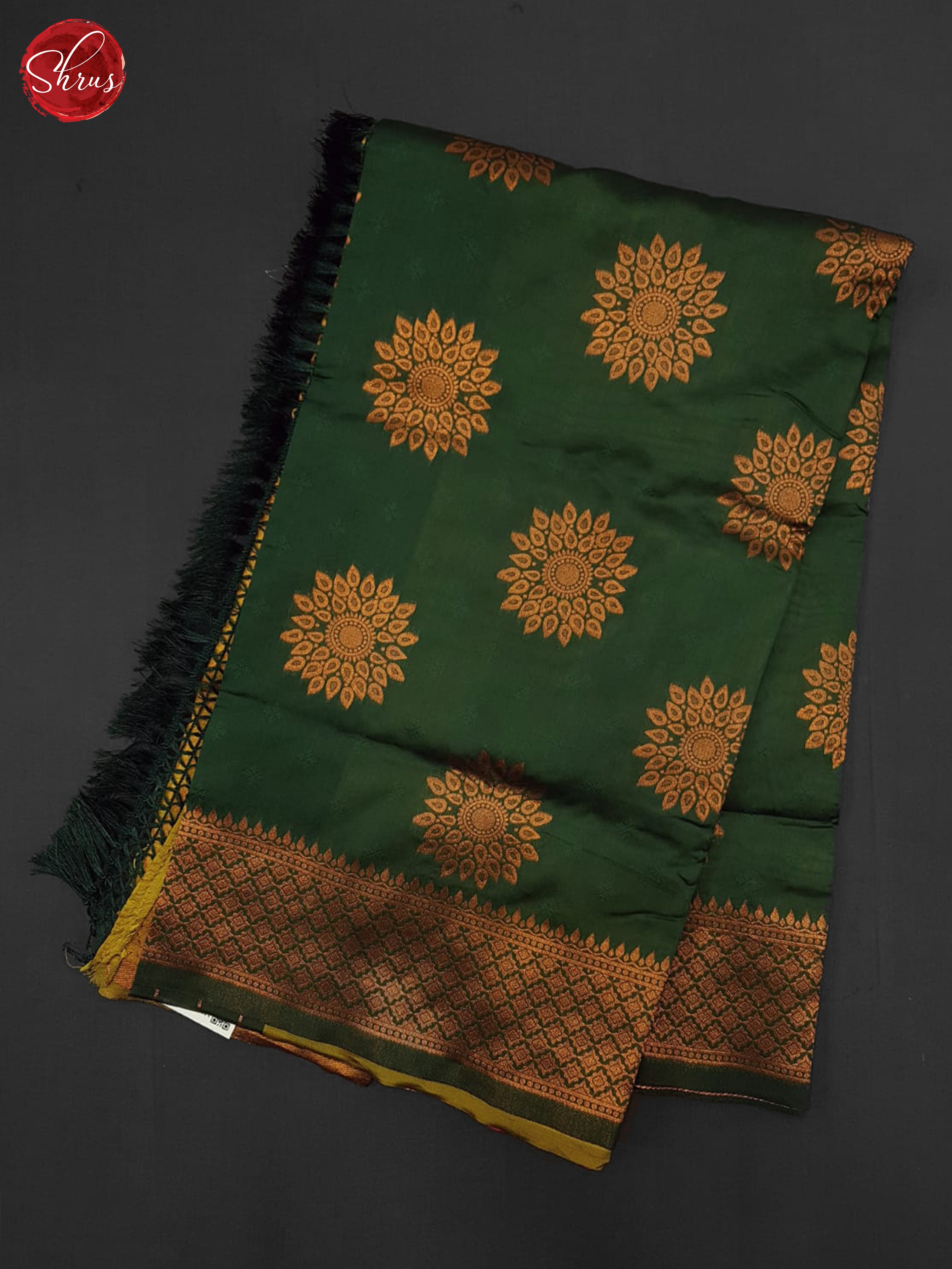 Green & Mustard- Semi Softsilk Saree - Shop on ShrusEternity.com