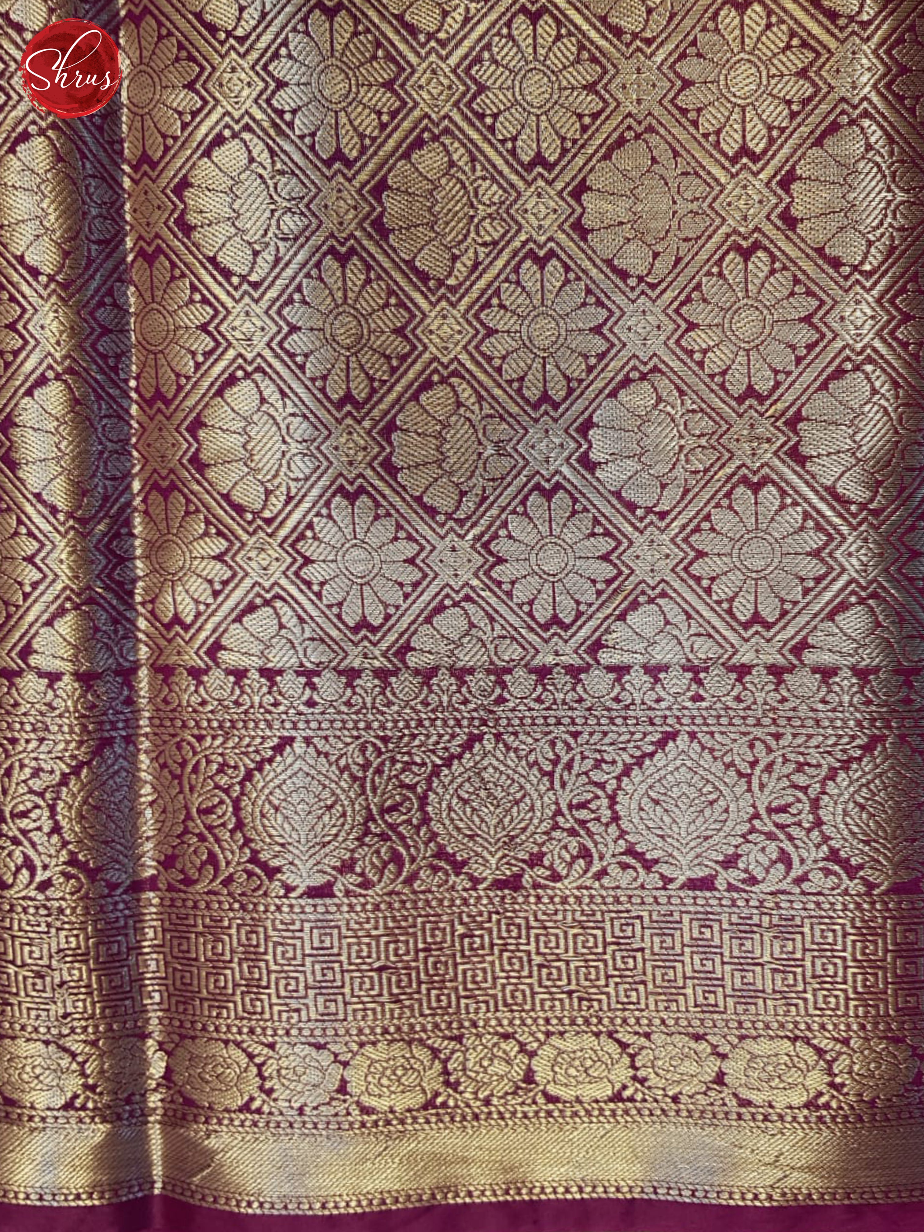 Wine (Single Tone)- Semi Dupion Saree - Shop on ShrusEternity.com