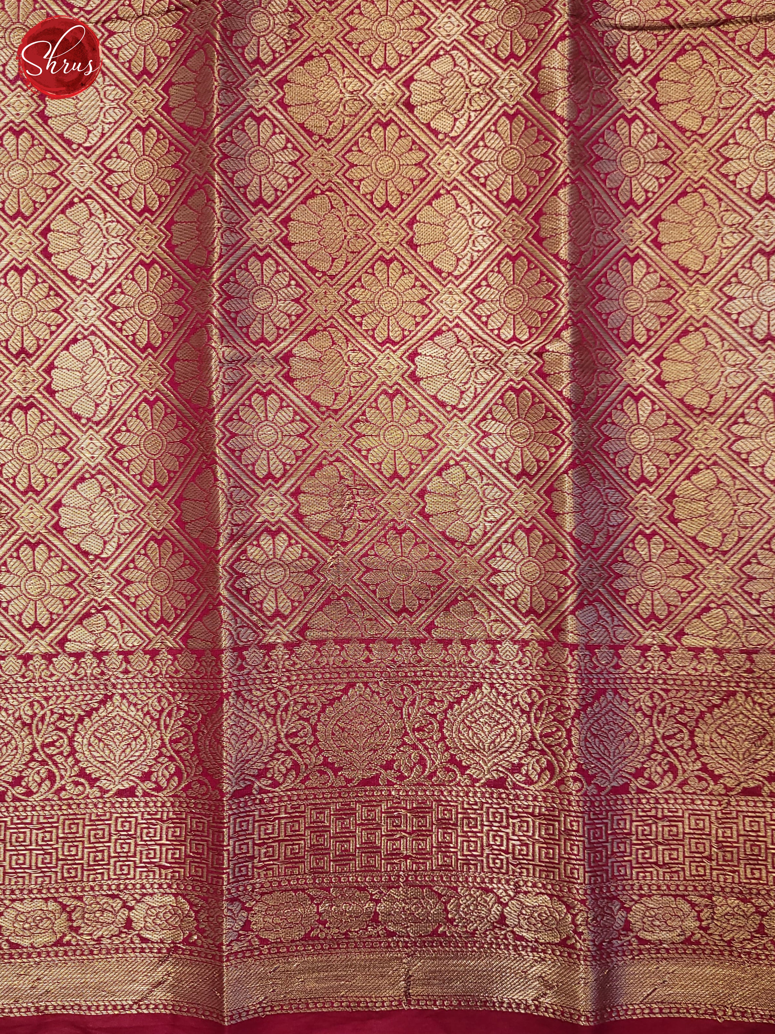 Pink(Single Tone) - Semi Dupion Saree - Shop on ShrusEternity.com