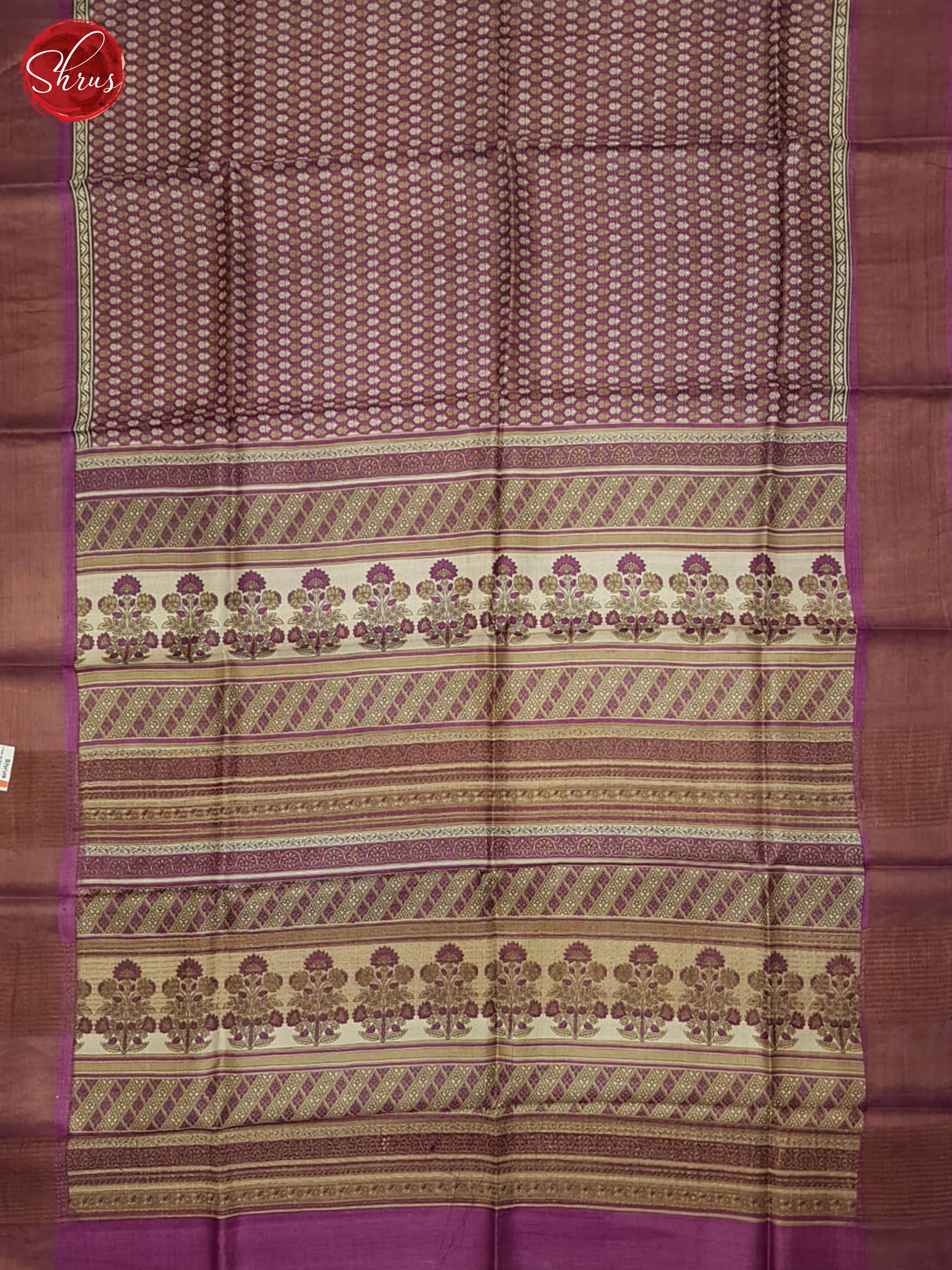 Vadamalli(Single Tone)- Tussar Silk Saree - Shop on ShrusEternity.com