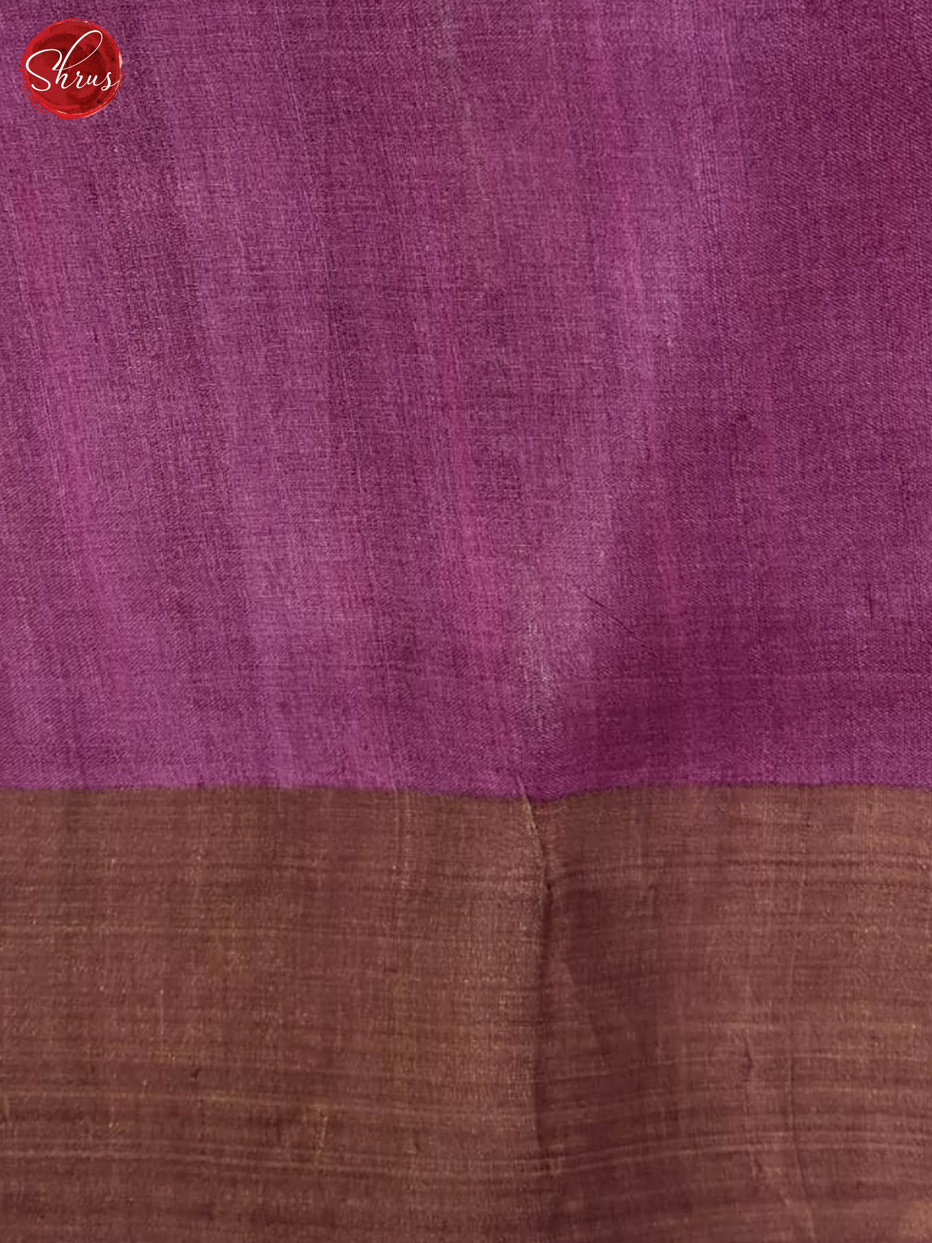 Vadamalli(Single Tone)- Tussar Silk Saree - Shop on ShrusEternity.com