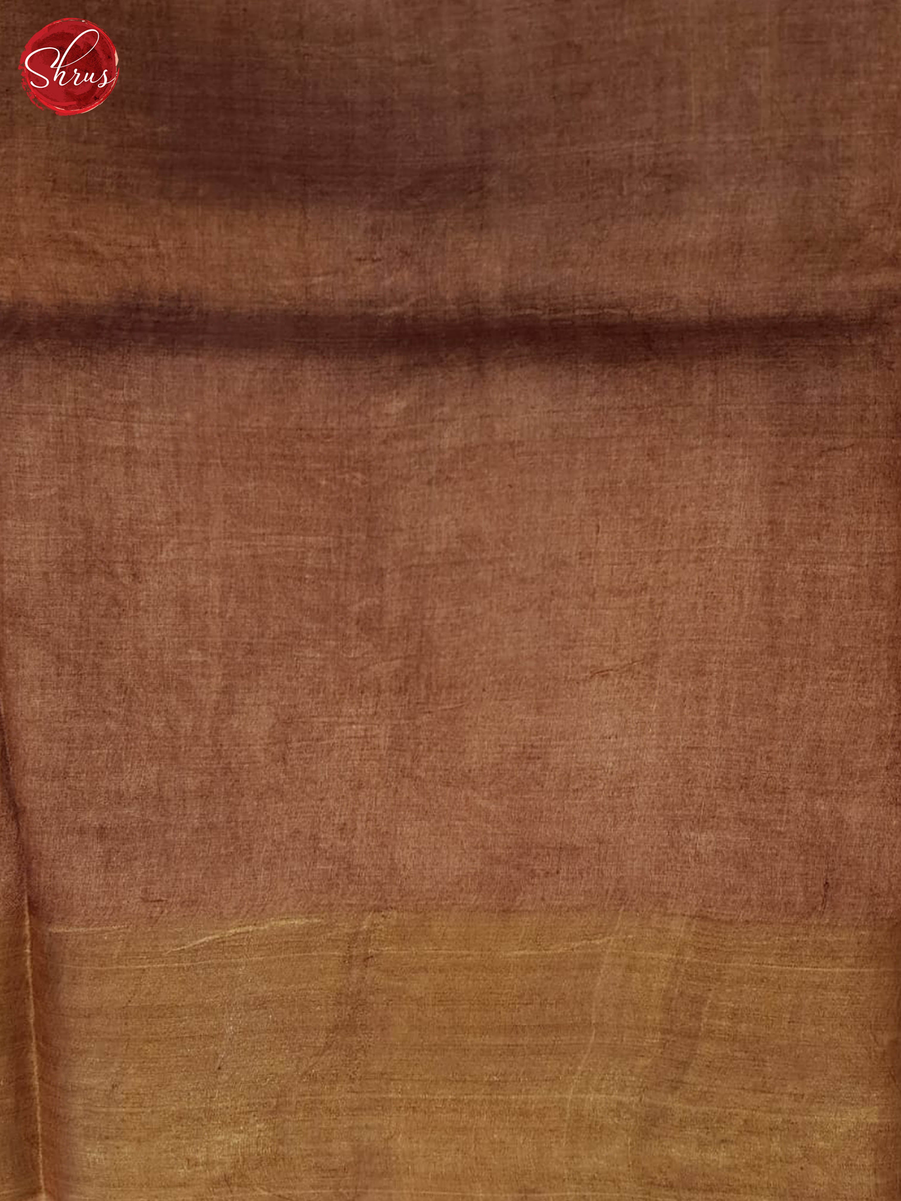 Green And Brown- Tussar Silk Saree - Shop on ShrusEternity.com