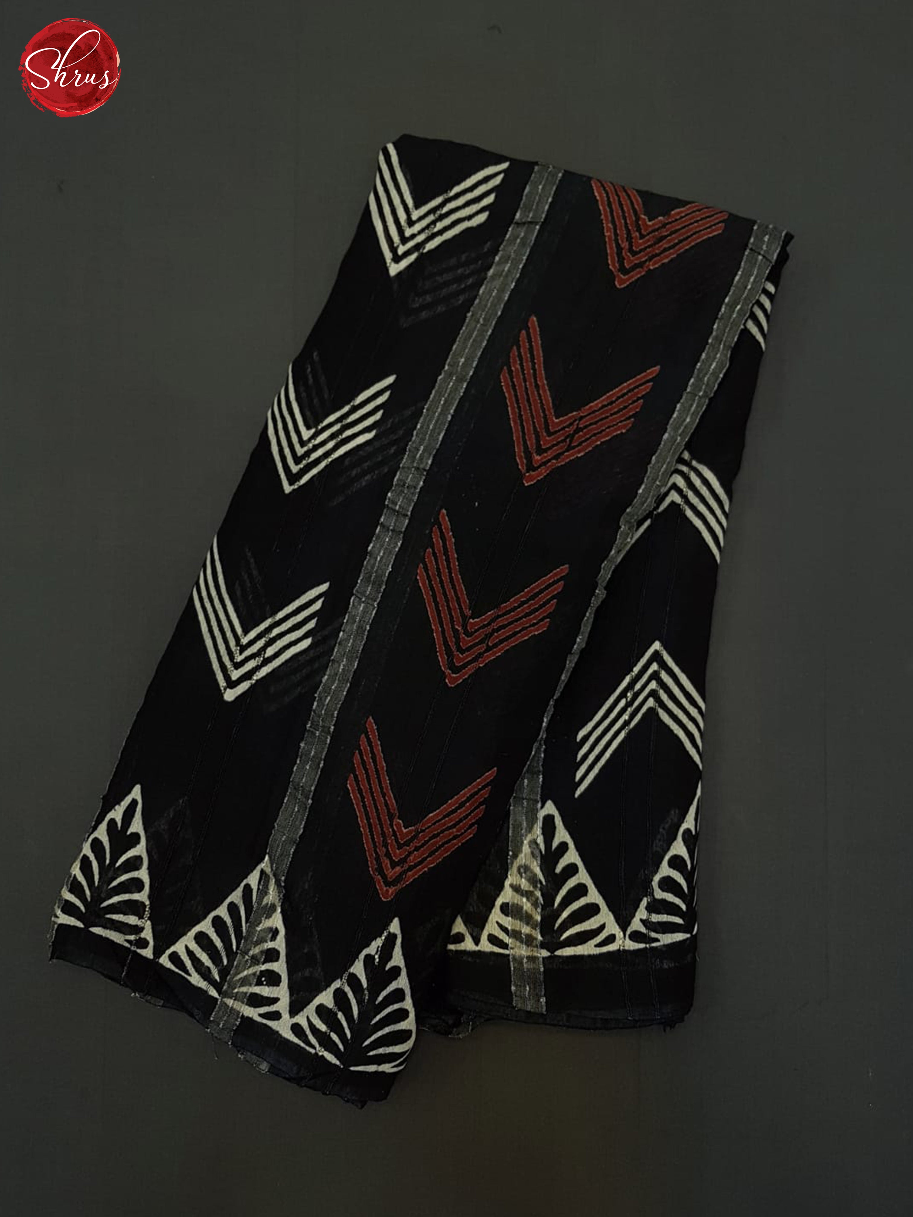 Black(Single tone) - Linen Cotton Saree - Shop on ShrusEternity.com