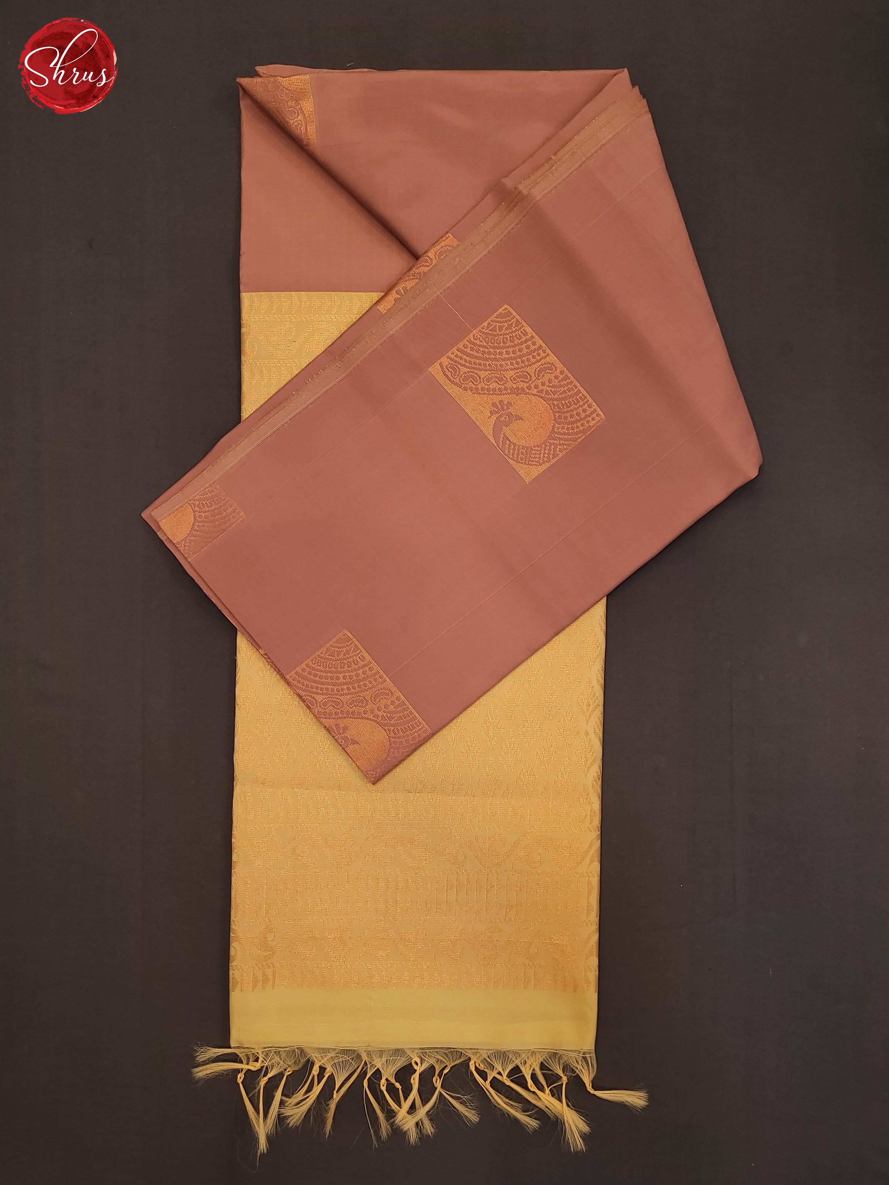 Onion Pink & Beige - Semi Softsilk Saree - Shop on ShrusEternity.com