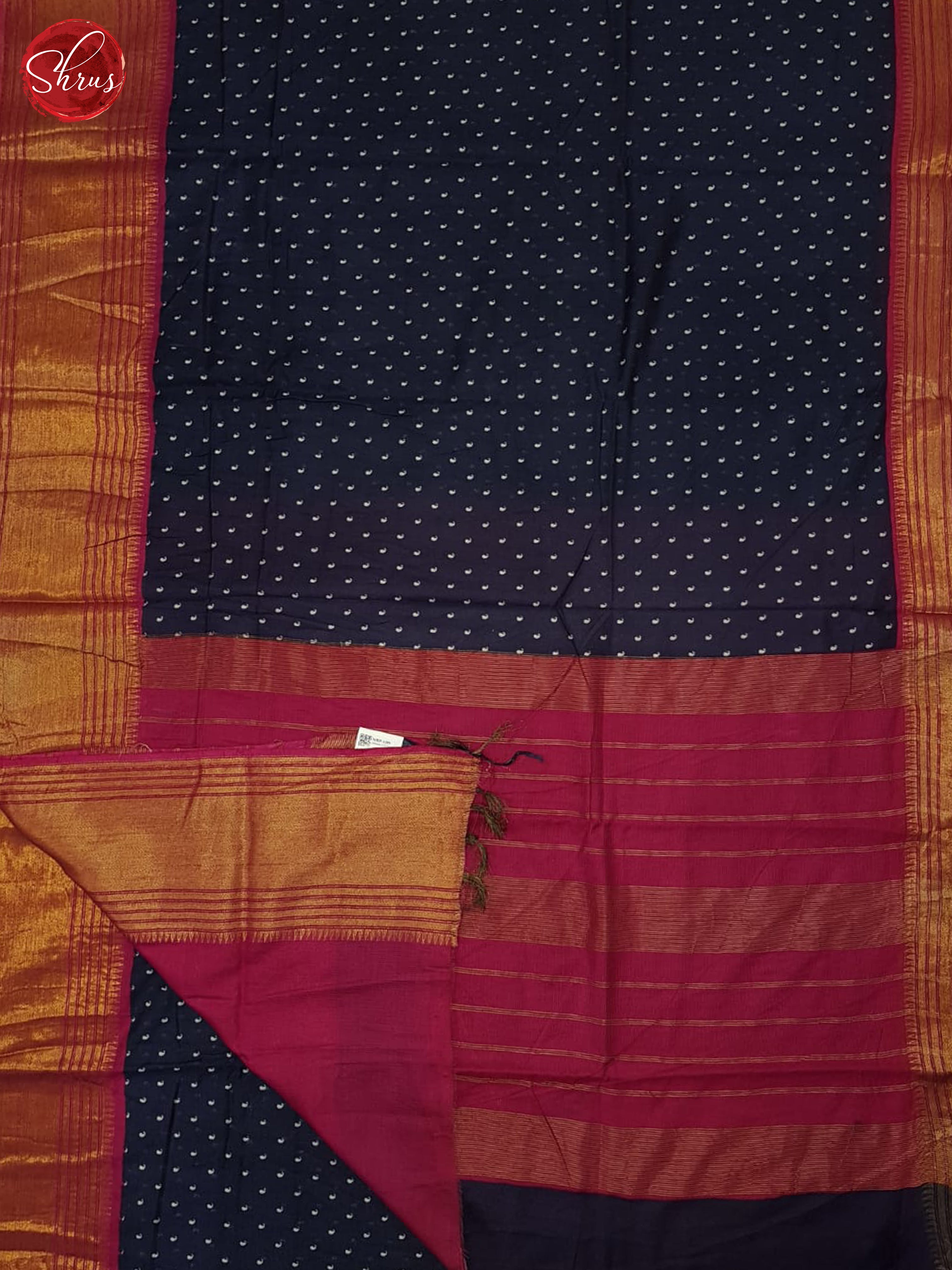 Blue & Pink- Semi Tussar Saree - Shop on ShrusEternity.com