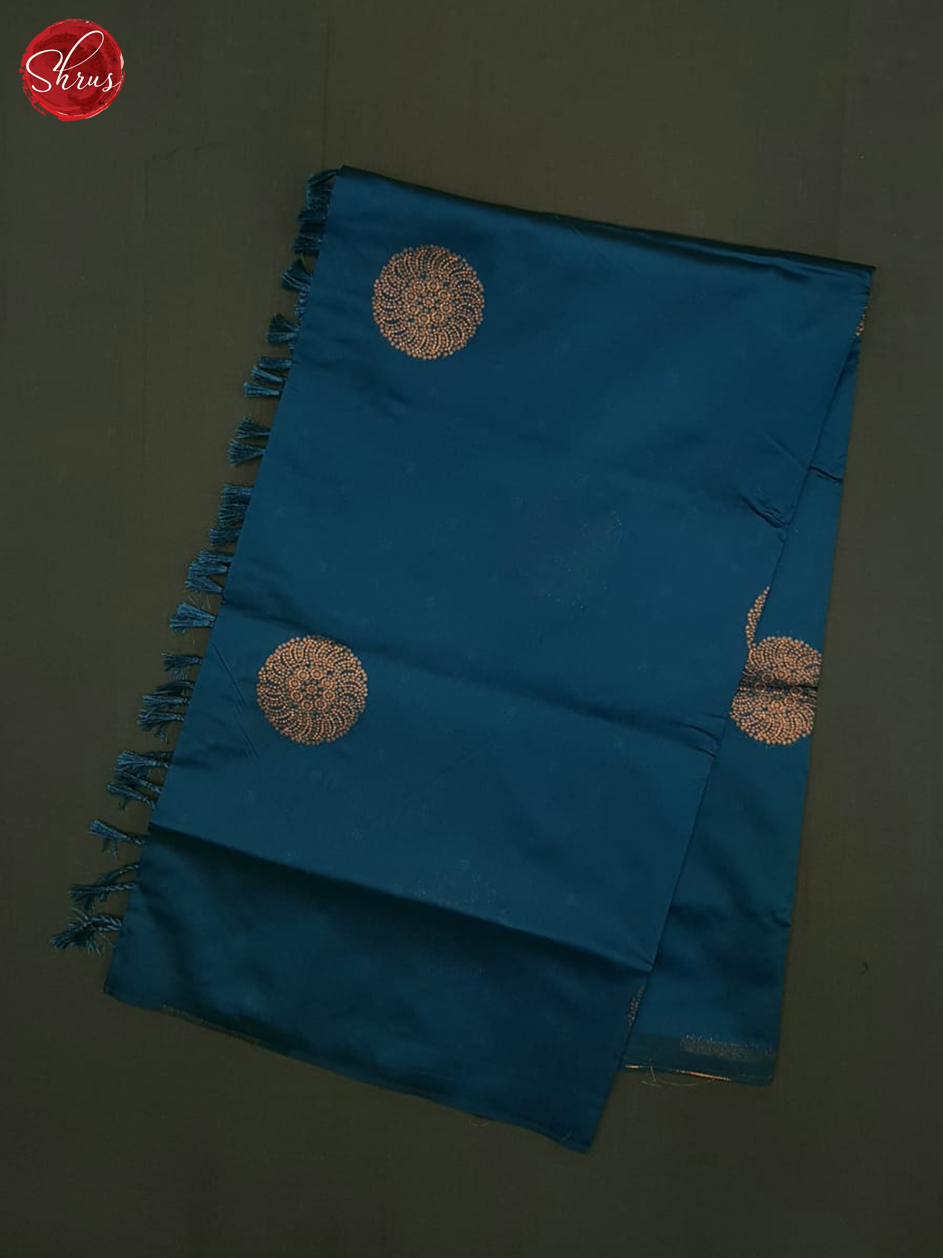 Blue And Wine- Semi soft silk saree - Shop on ShrusEternity.com