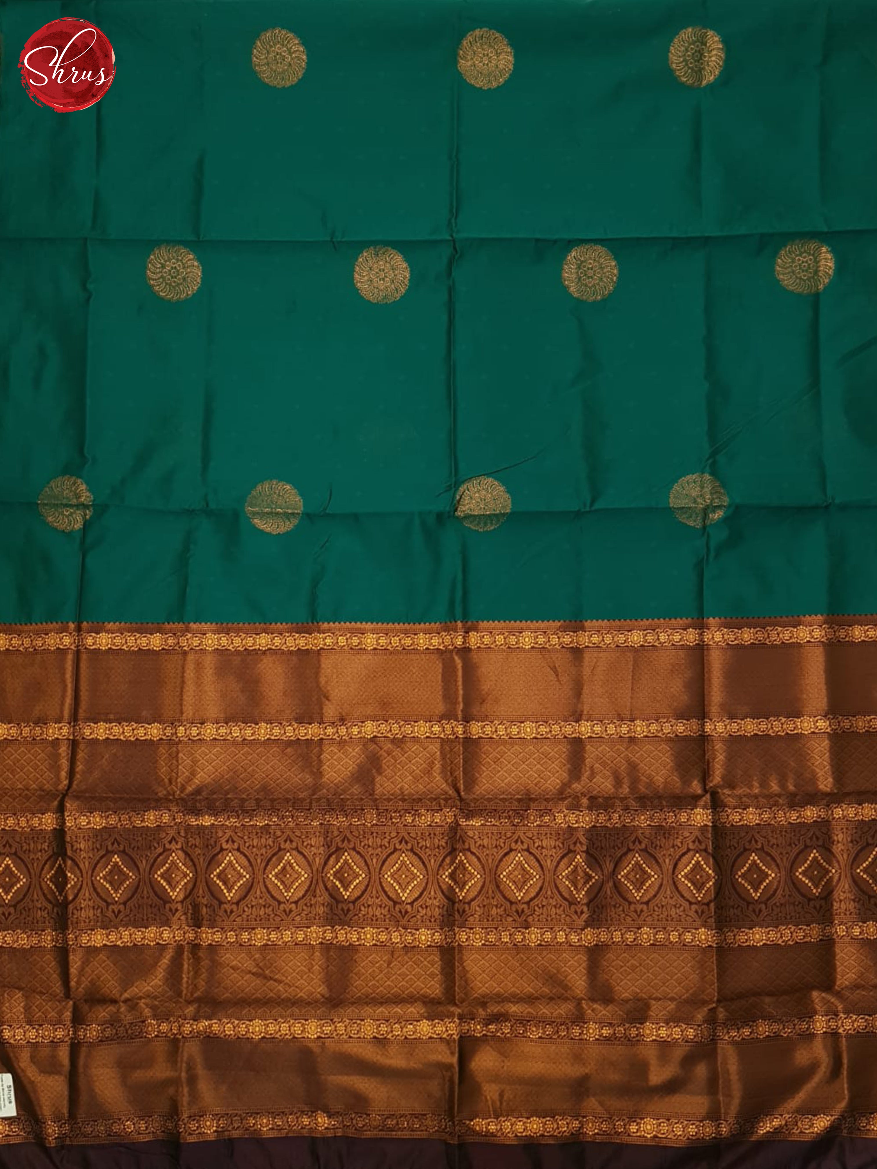 Green & Arakku Maroon- Semi Softsilk Saree - Shop on ShrusEternity.com