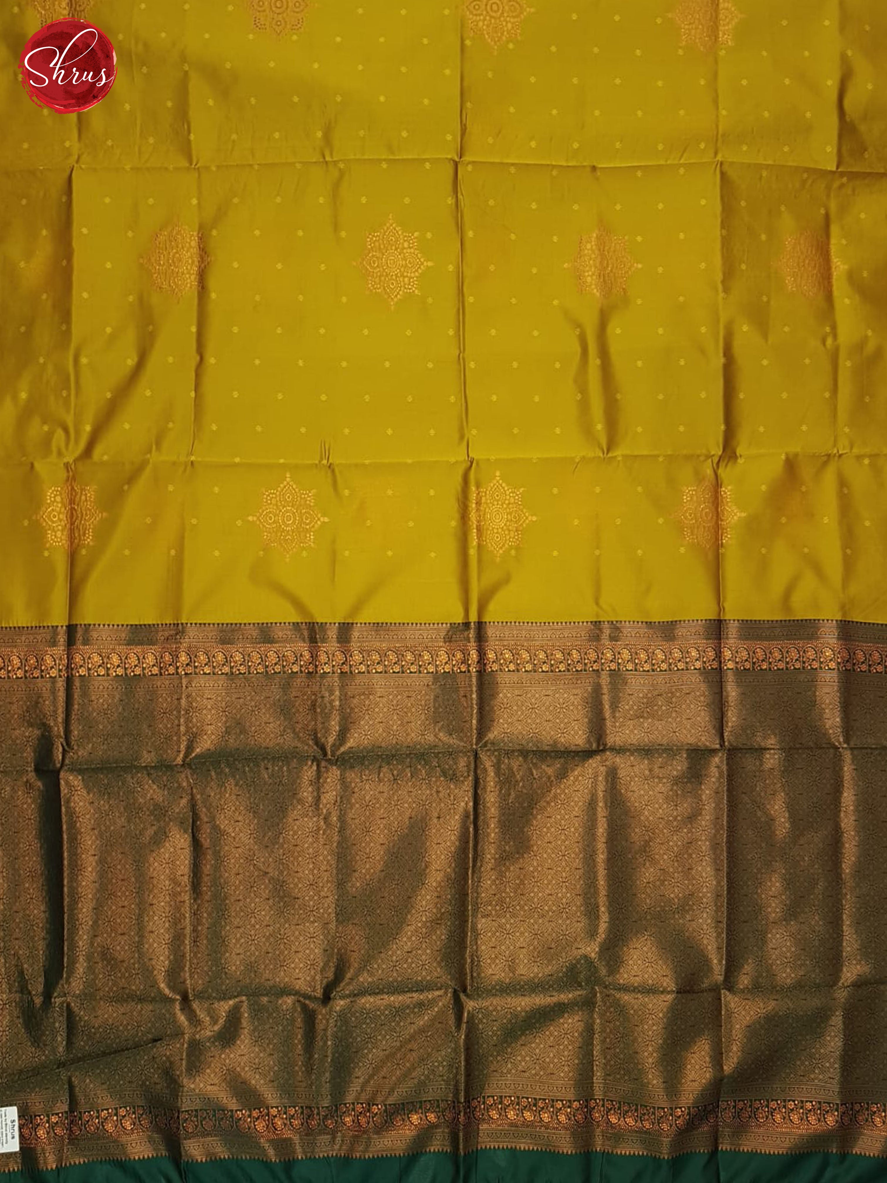Mustard And Green- Semi Soft silk saree - Shop on ShrusEternity.com