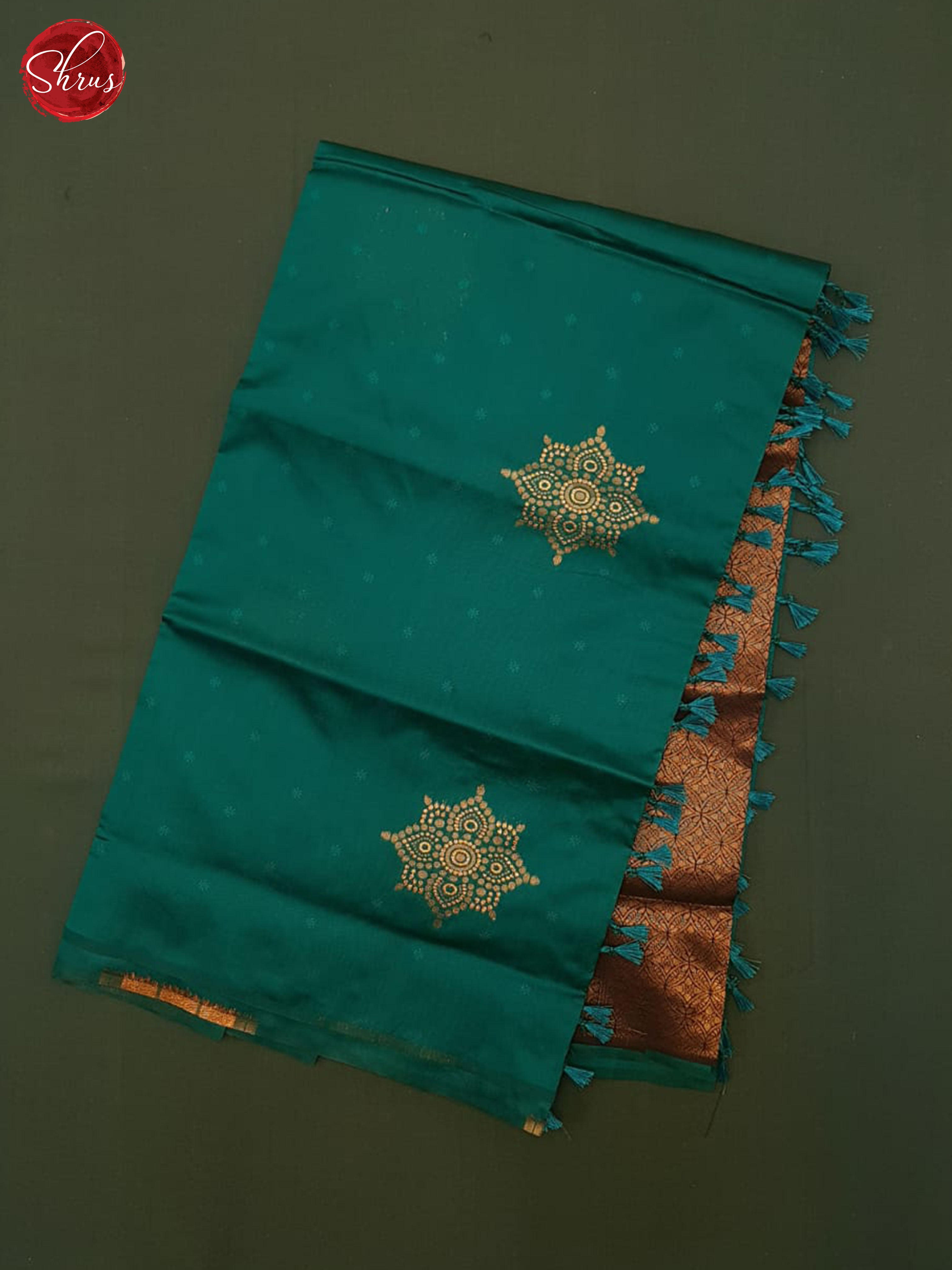 Green And Wine- Semi Soft silk saree - Shop on ShrusEternity.com