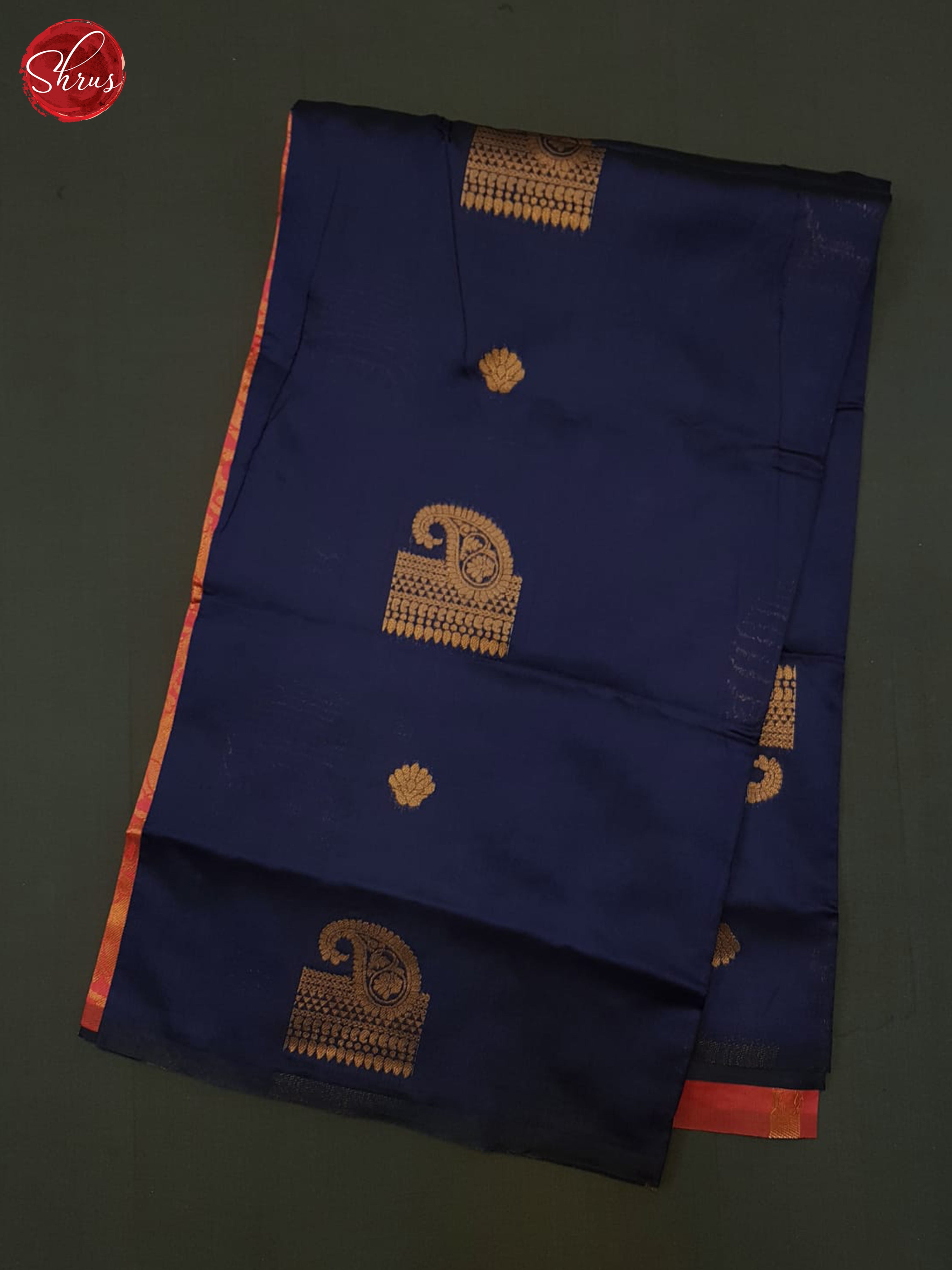 Blue & Pink  -Semi Softsilk Saree - Shop on ShrusEternity.com