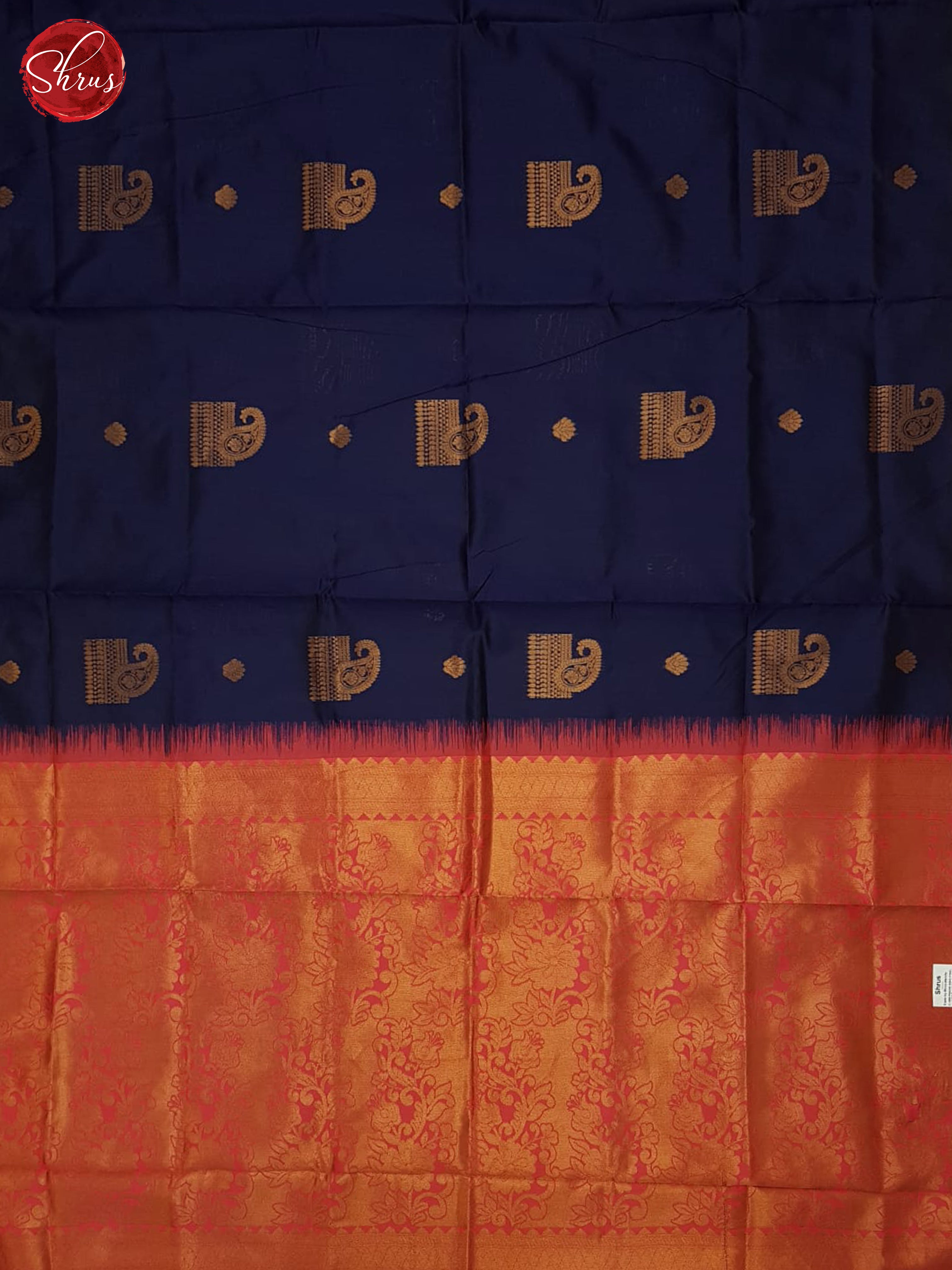 Blue & Pink  -Semi Softsilk Saree - Shop on ShrusEternity.com