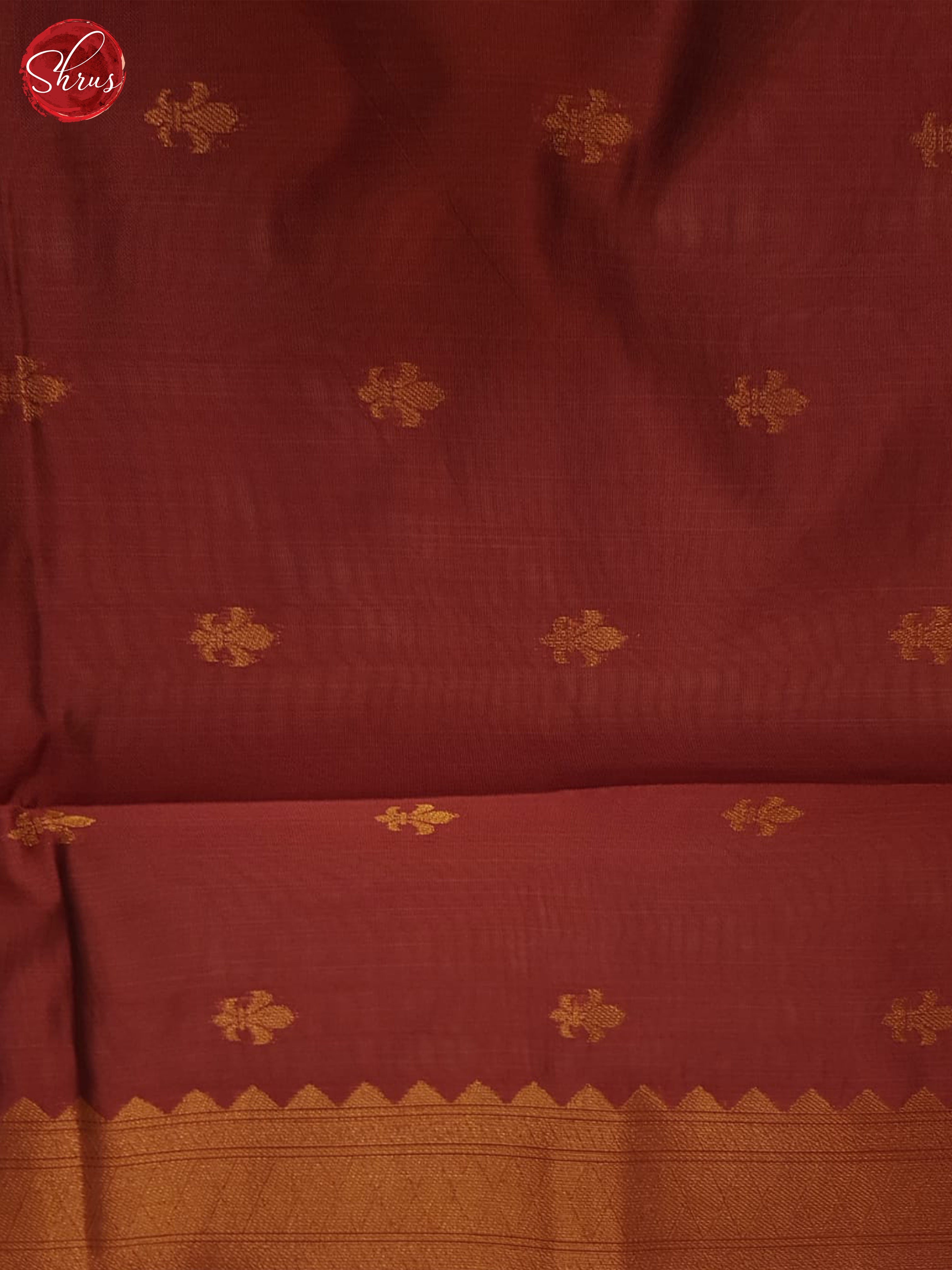 Grey & Arakku Maroon-Semi Softsilk Saree - Shop on ShrusEternity.com