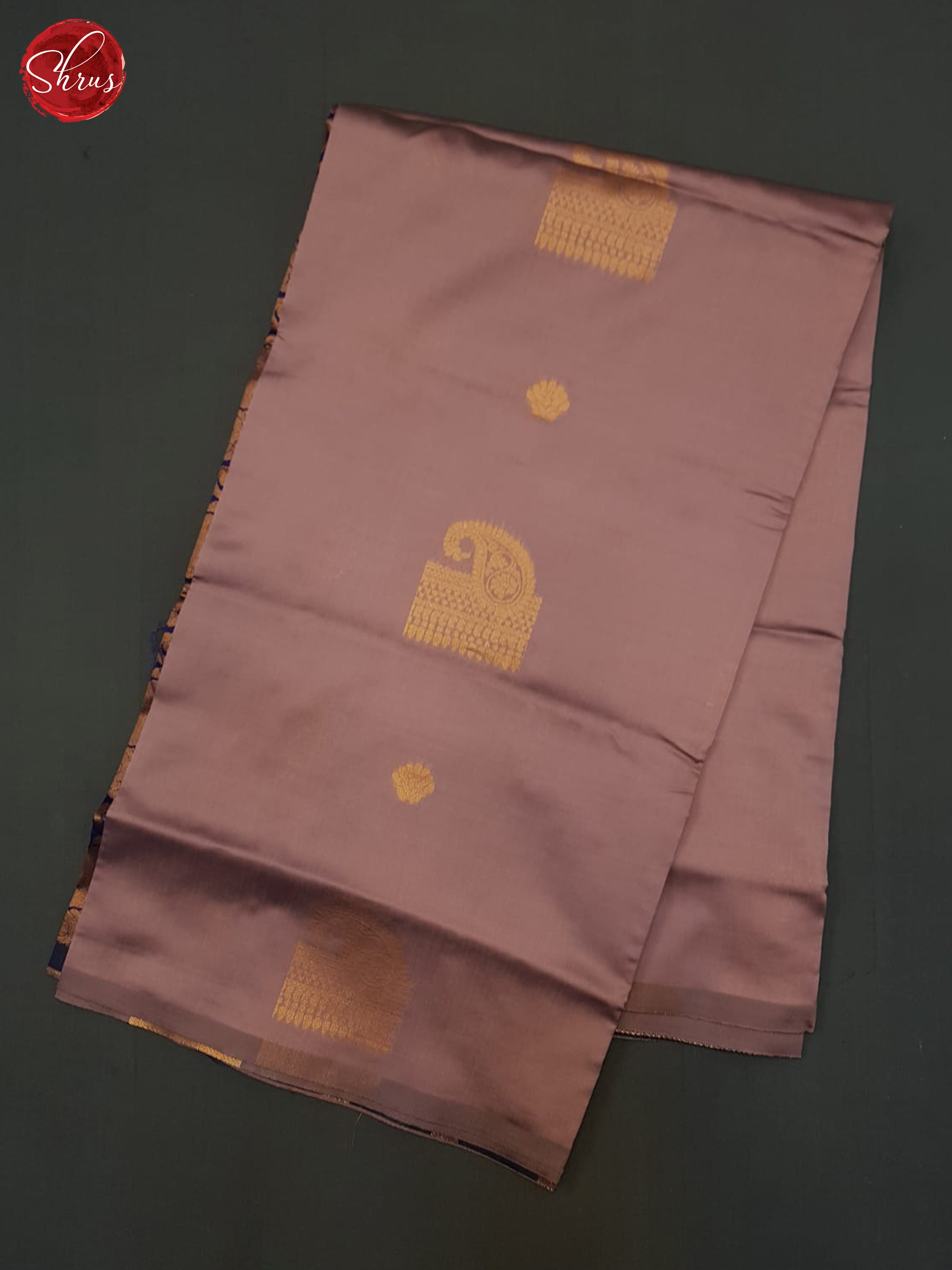 Dark Onion Pink & Blue -Semi Softsilk Saree - Shop on ShrusEternity.com