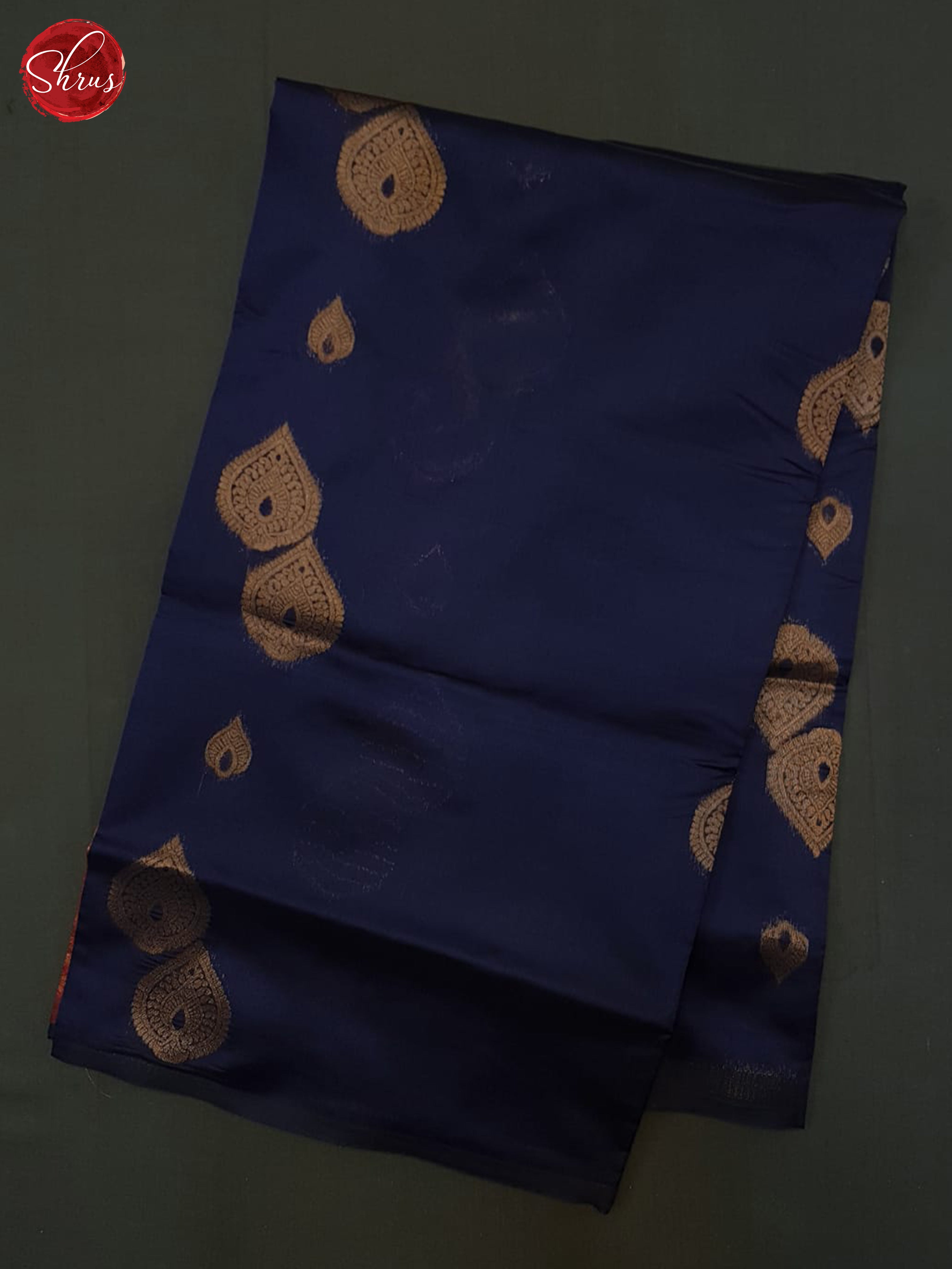 Blue And Arakku Maroon- Semi Soft Silk Saree - Shop on ShrusEternity.com